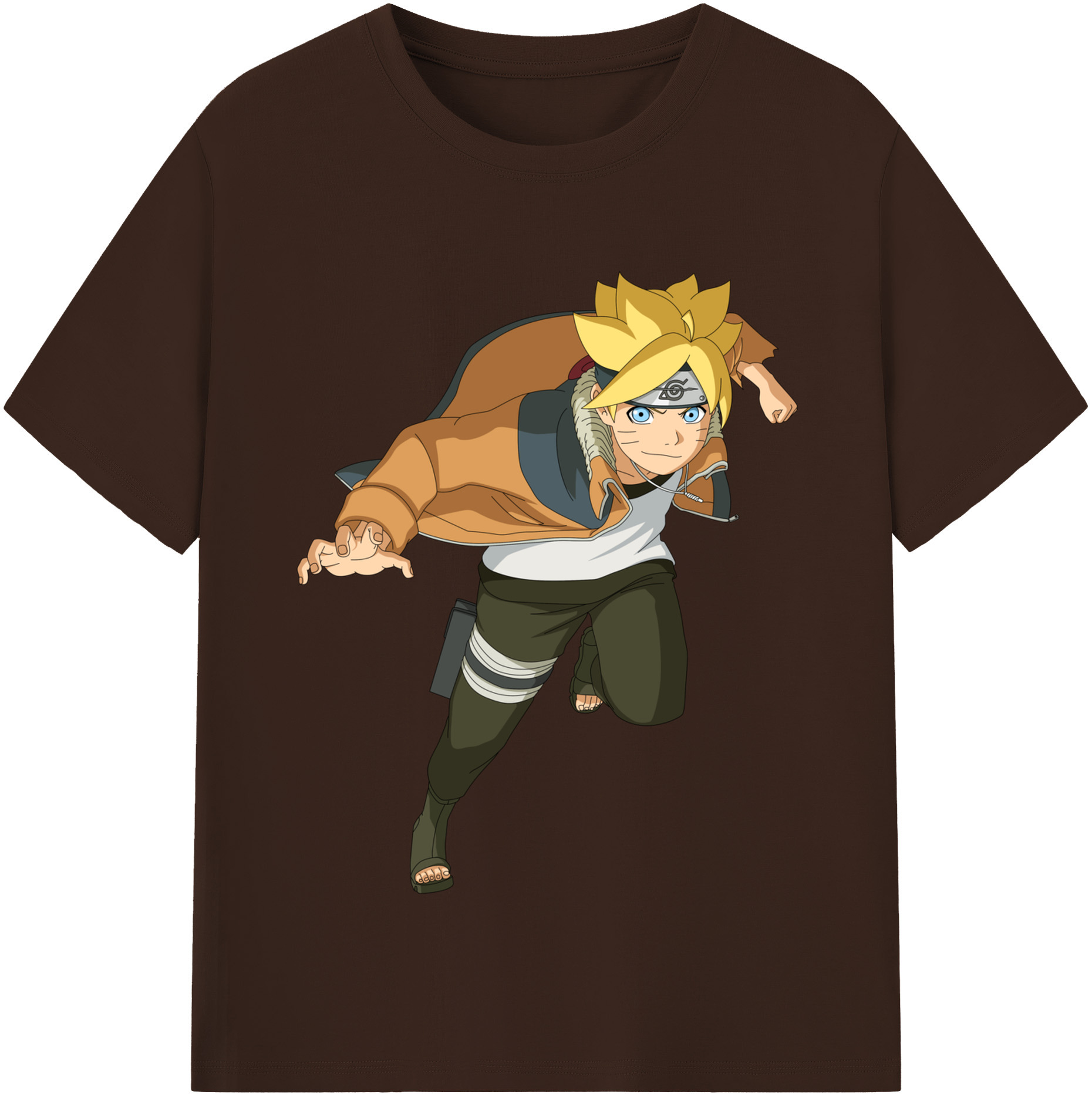 （画像用） NARUTO -ナルト- うずまき ナルト Uzumaki Naruto 綿100％半袖Tシャツ（フロントプリント）