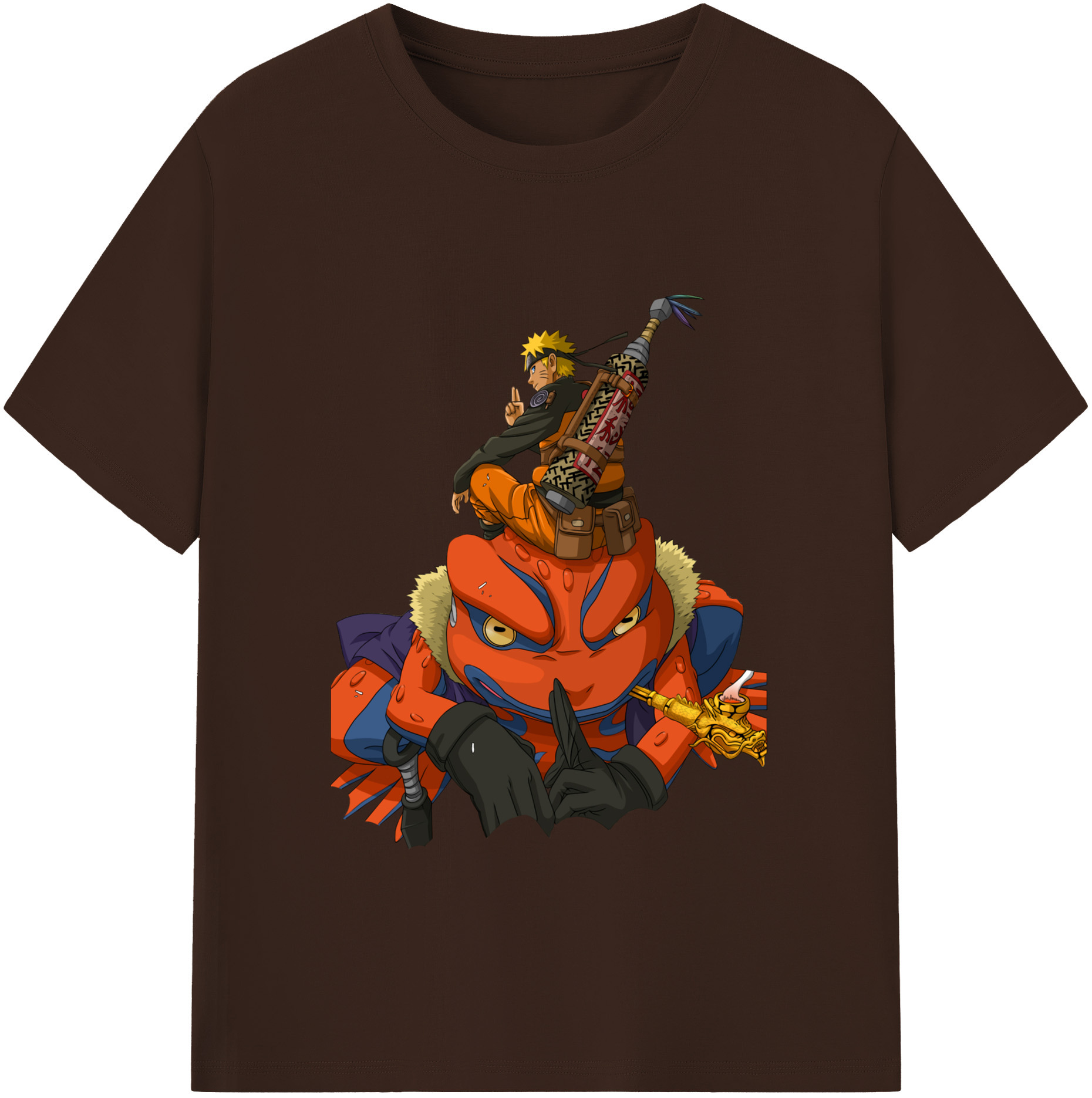 （画像用） NARUTO -ナルト- うずまき ナルト Uzumaki Naruto 綿100％半袖Tシャツ（フロントプリント）