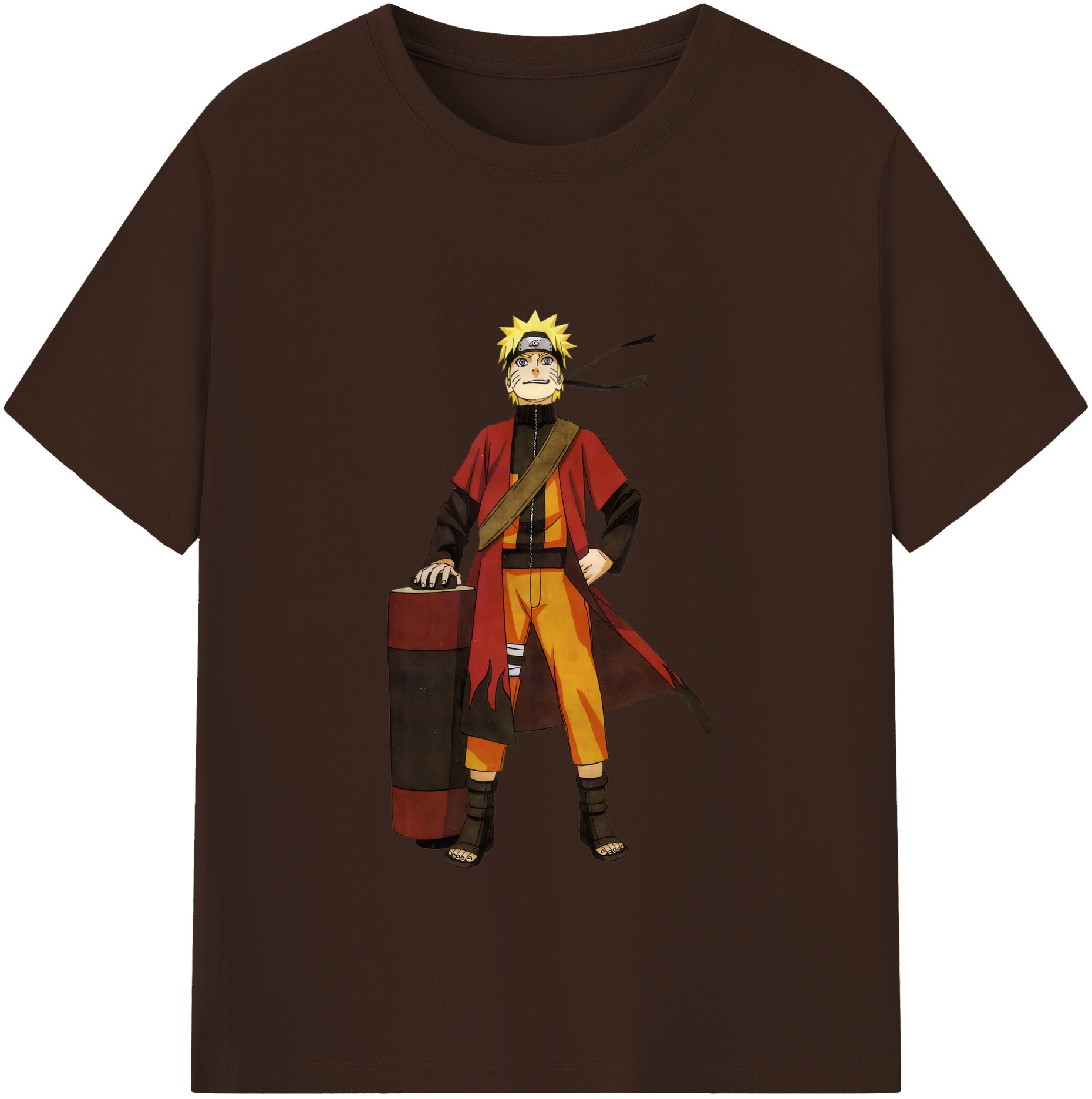 （画像用） NARUTO -ナルト- うずまき ナルト Uzumaki Naruto 綿100％半袖Tシャツ（フロントプリント）