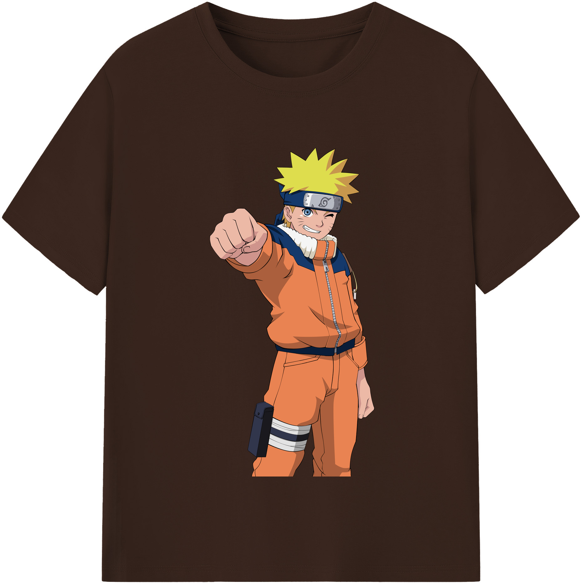 （画像用） NARUTO -ナルト- うずまき ナルト Uzumaki Naruto 綿100％半袖Tシャツ（フロントプリント）