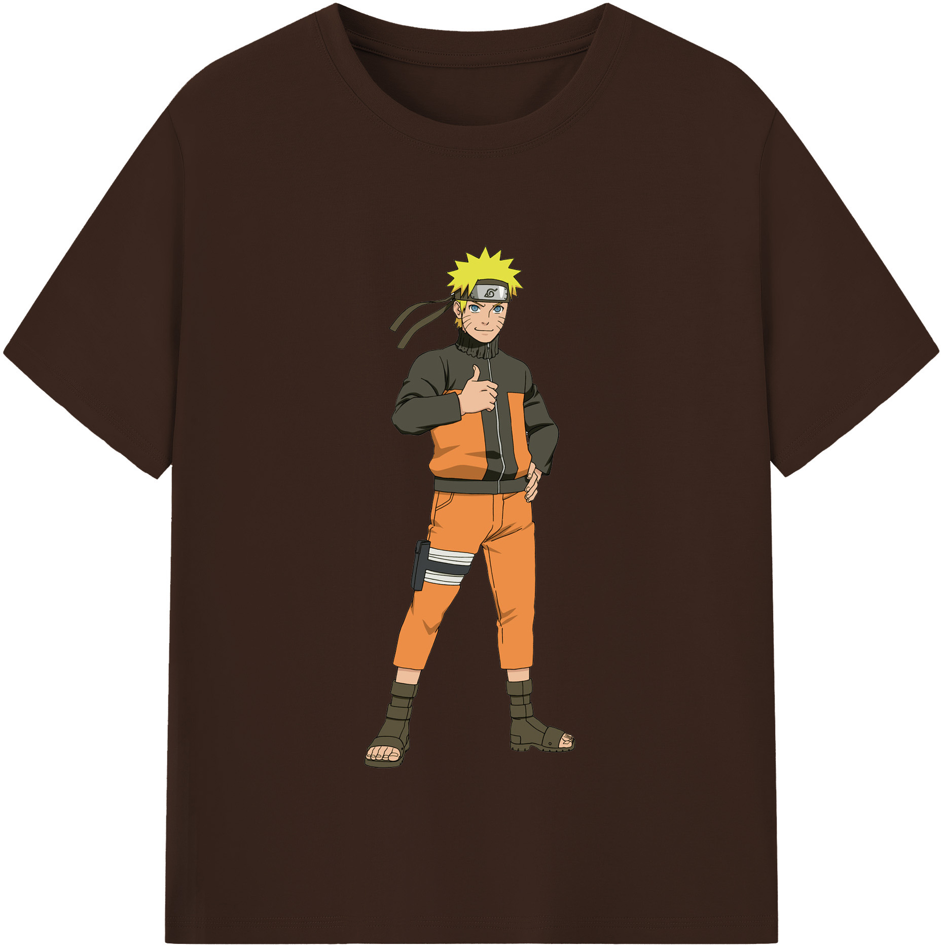 （画像用） NARUTO -ナルト- うずまき ナルト Uzumaki Naruto 綿100％半袖Tシャツ（フロントプリント）