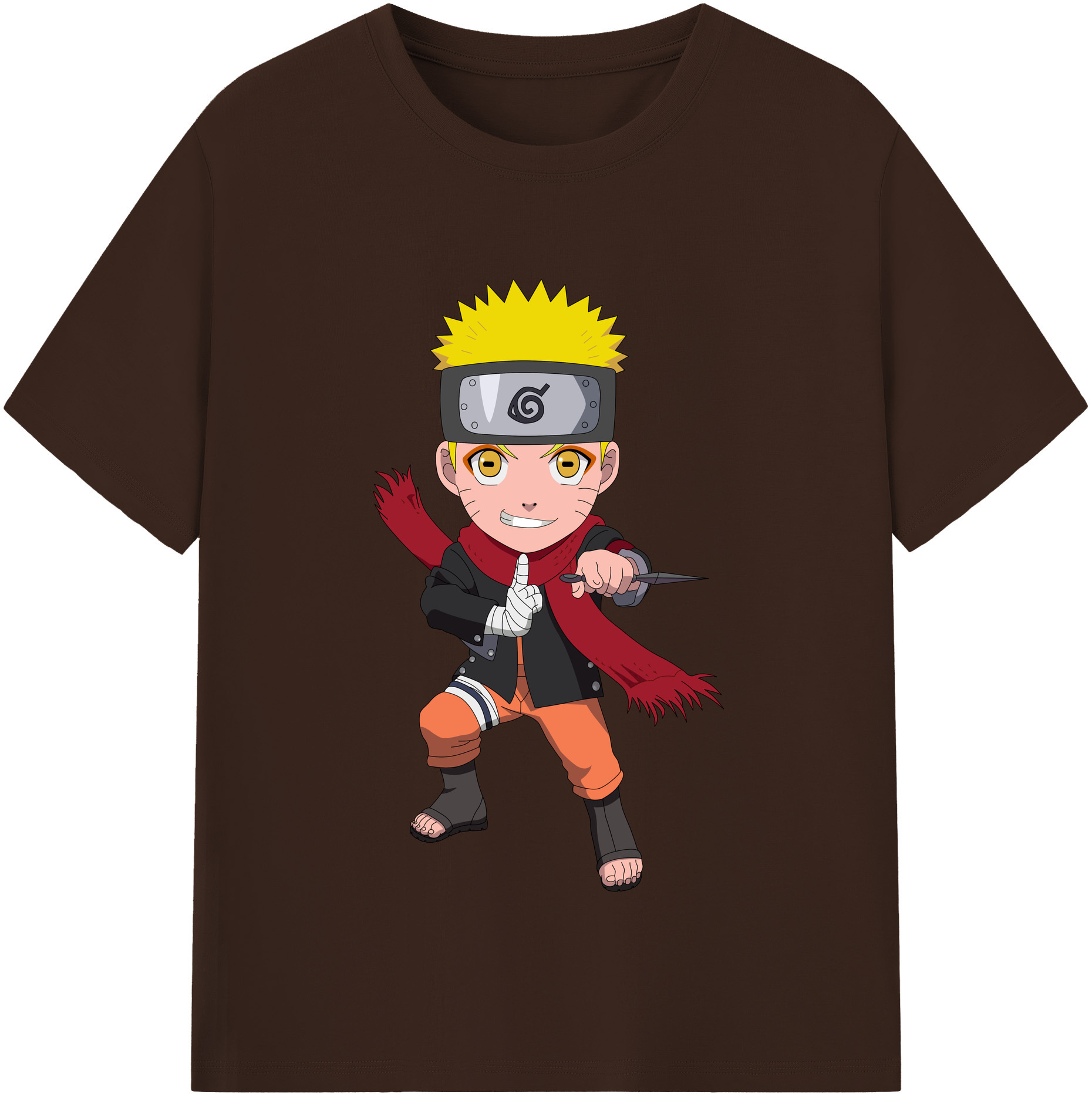 （画像用） NARUTO -ナルト- うずまき ナルト Uzumaki Naruto 綿100％半袖Tシャツ（フロントプリント）