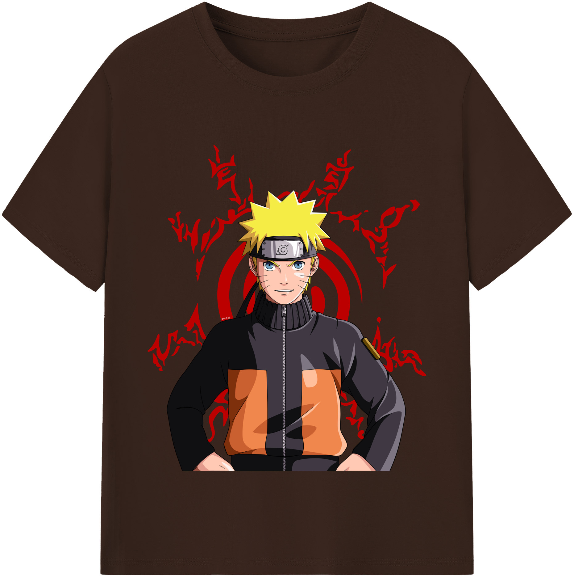 （画像用） NARUTO -ナルト- うずまき ナルト Uzumaki Naruto 綿100％半袖Tシャツ（フロントプリント）