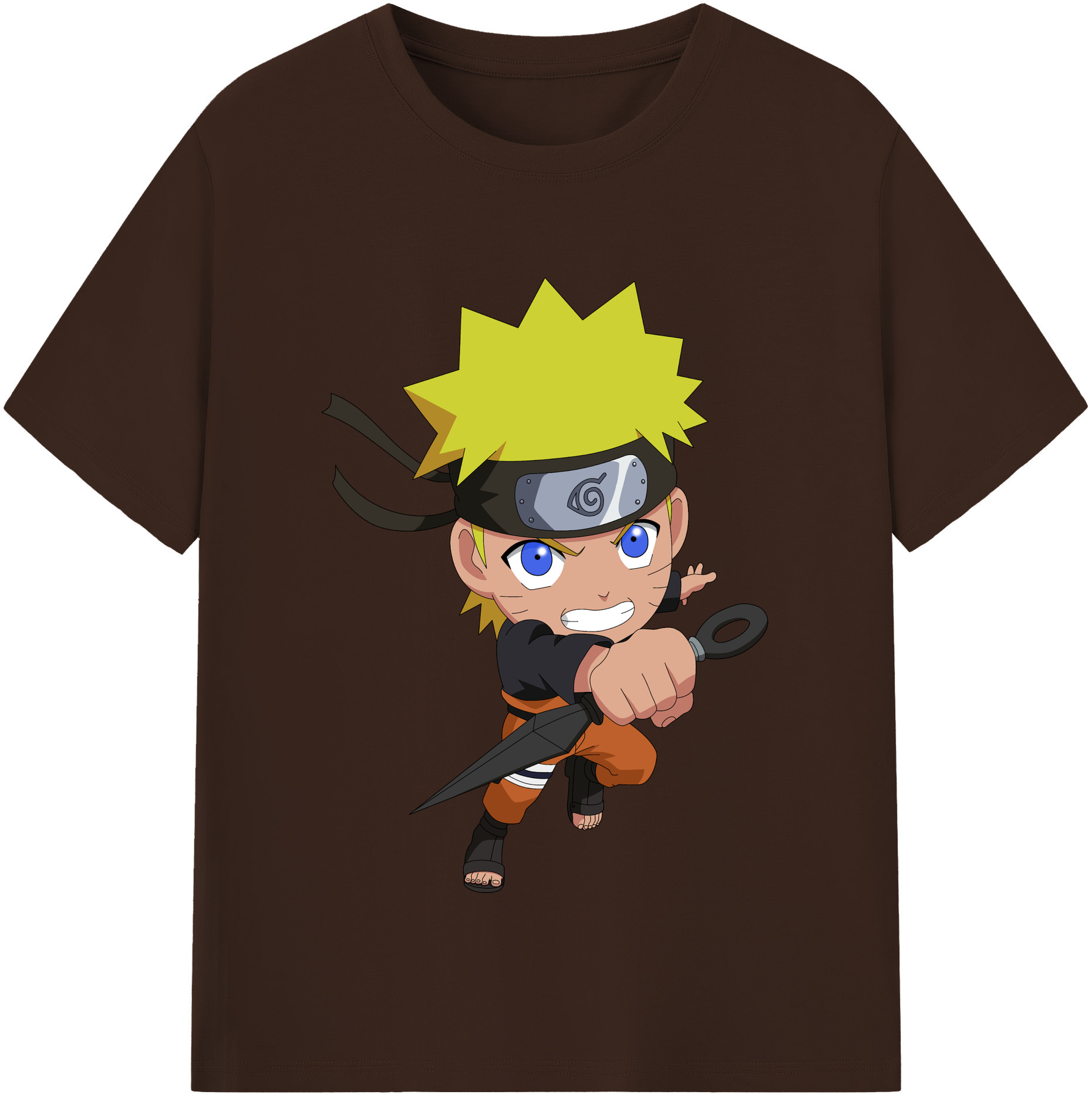 （画像用） NARUTO -ナルト- うずまき ナルト Uzumaki Naruto 綿100％半袖Tシャツ（フロントプリント）