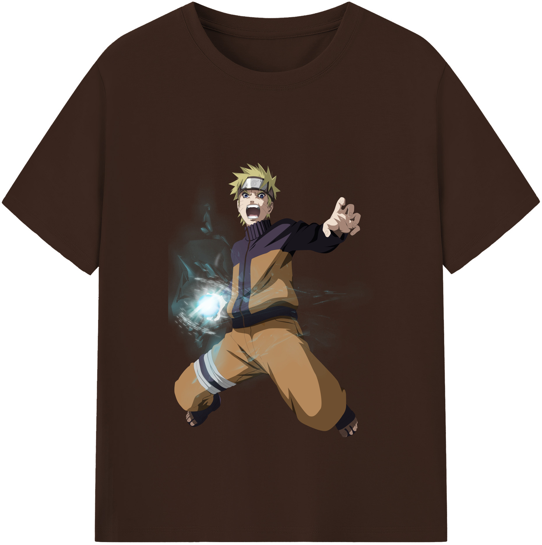 （画像用） NARUTO -ナルト- うずまき ナルト Uzumaki Naruto 綿100％半袖Tシャツ（フロントプリント）