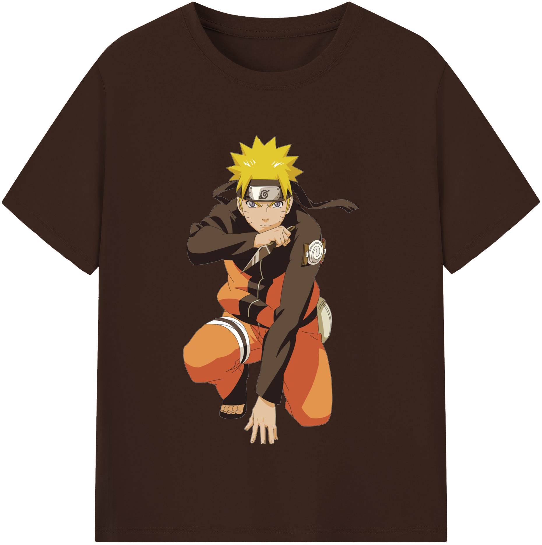 （画像用） NARUTO -ナルト- うずまき ナルト Uzumaki Naruto 綿100％半袖Tシャツ（フロントプリント）