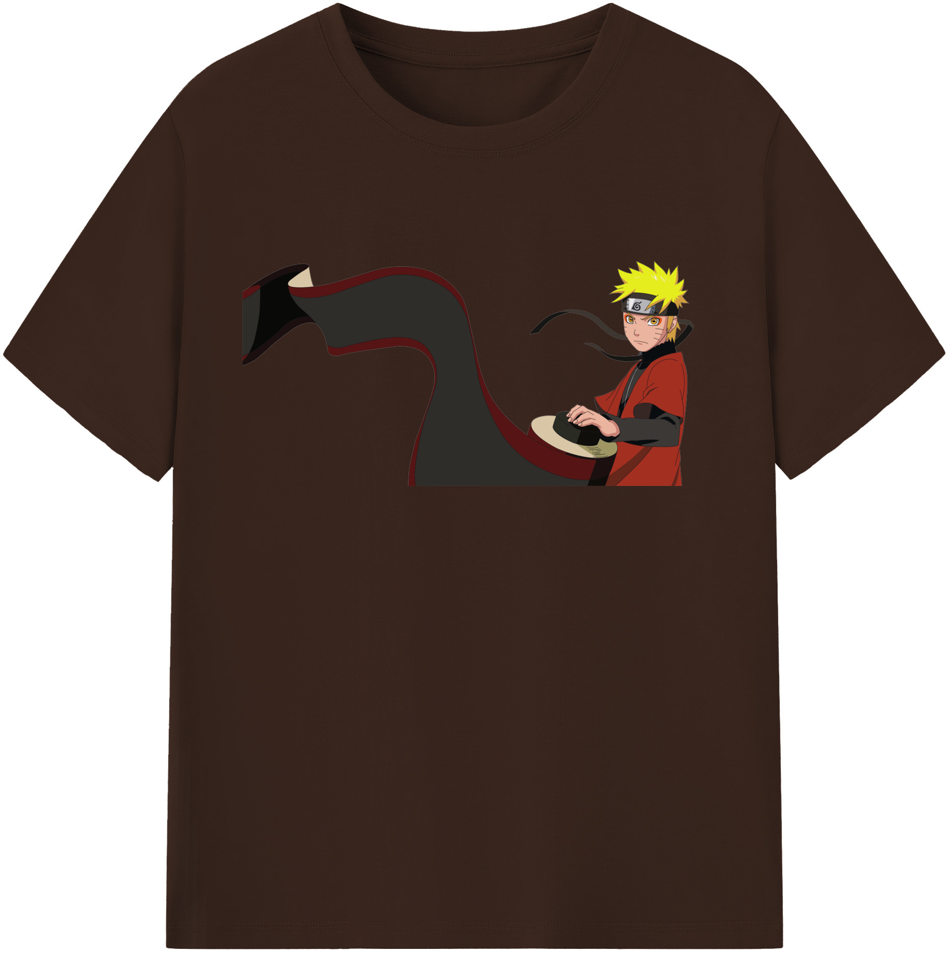 （画像用） NARUTO -ナルト- うずまき ナルト Uzumaki Naruto 綿100％半袖Tシャツ（フロントプリント）