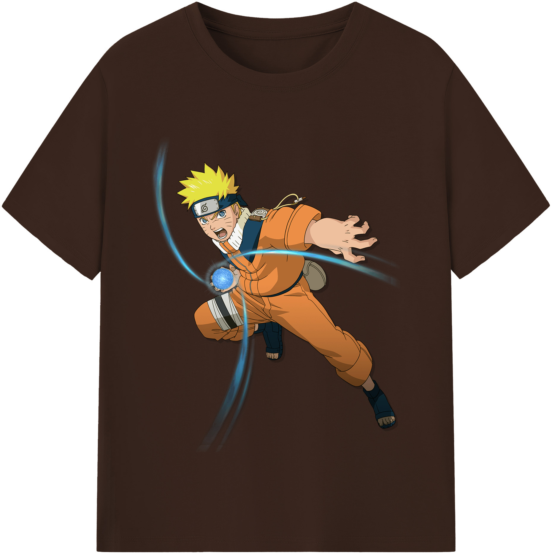（画像用） NARUTO -ナルト- うずまき ナルト Uzumaki Naruto 綿100％半袖Tシャツ（フロントプリント）