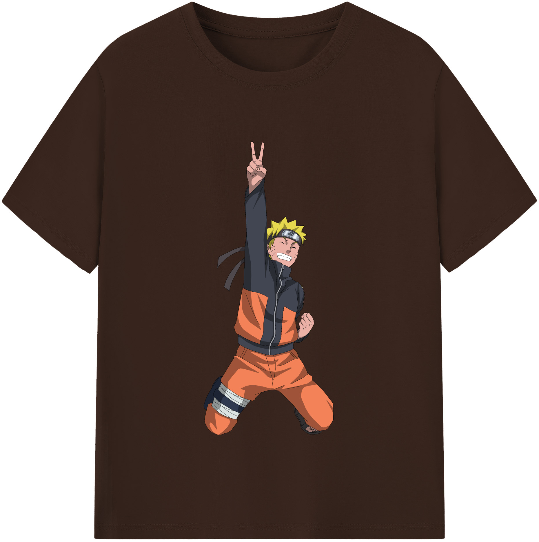 （画像用） NARUTO -ナルト- うずまき ナルト Uzumaki Naruto 綿100％半袖Tシャツ（フロントプリント）