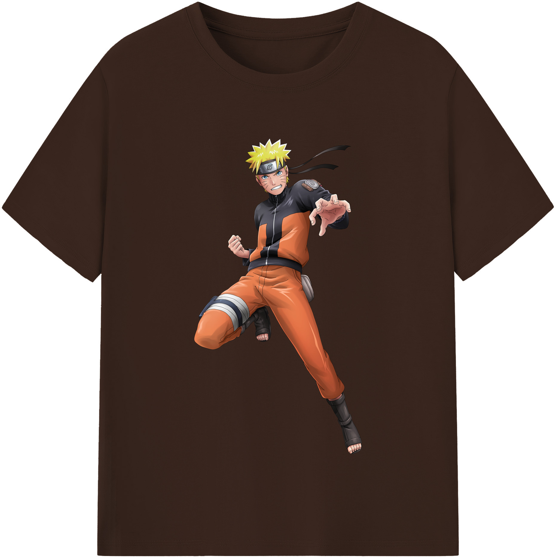 （画像用） NARUTO -ナルト- うずまき ナルト Uzumaki Naruto 綿100％半袖Tシャツ（フロントプリント）