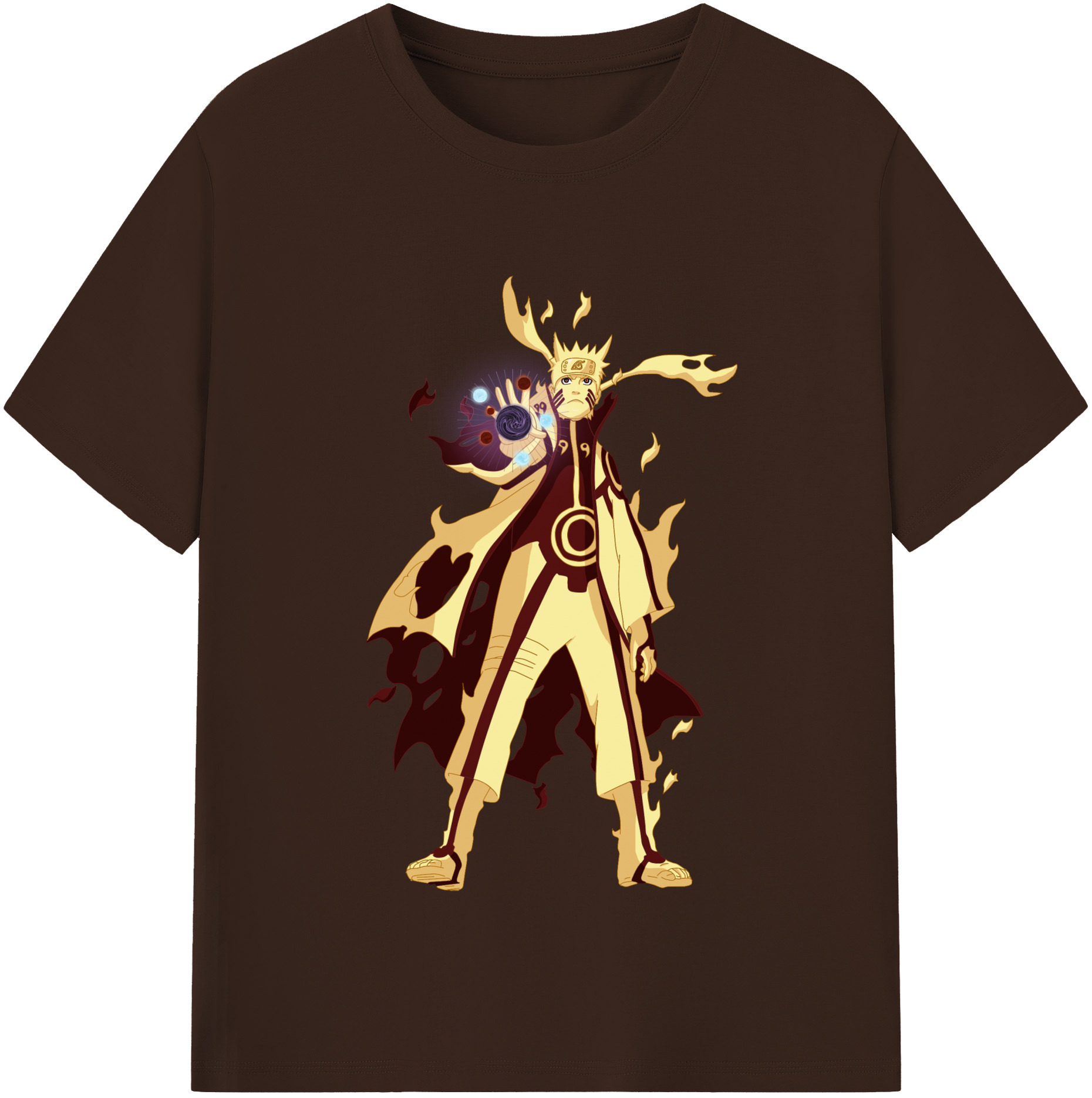 （画像用） NARUTO -ナルト- うずまき ナルト Uzumaki Naruto 綿100％半袖Tシャツ（フロントプリント）