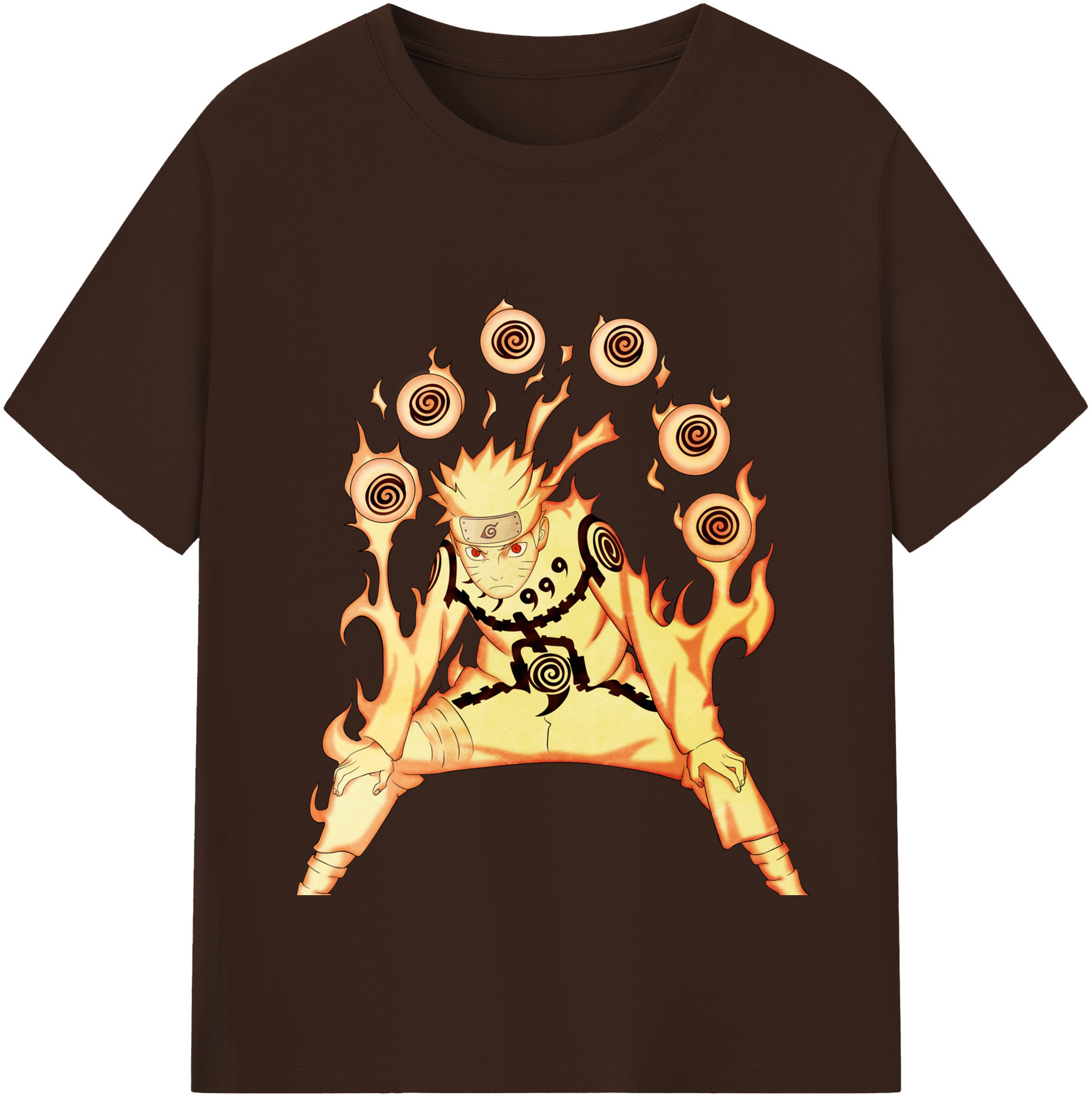 （画像用） NARUTO -ナルト- うずまき ナルト Uzumaki Naruto 綿100％半袖Tシャツ（フロントプリント）