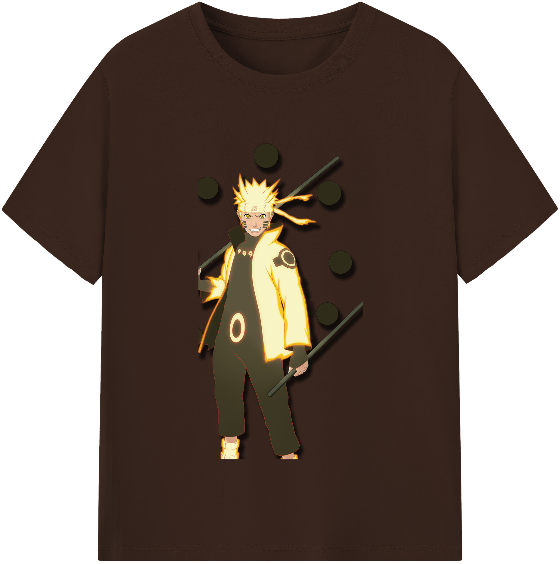 （画像用） NARUTO -ナルト- うずまき ナルト Uzumaki Naruto 綿100％半袖Tシャツ（フロントプリント）