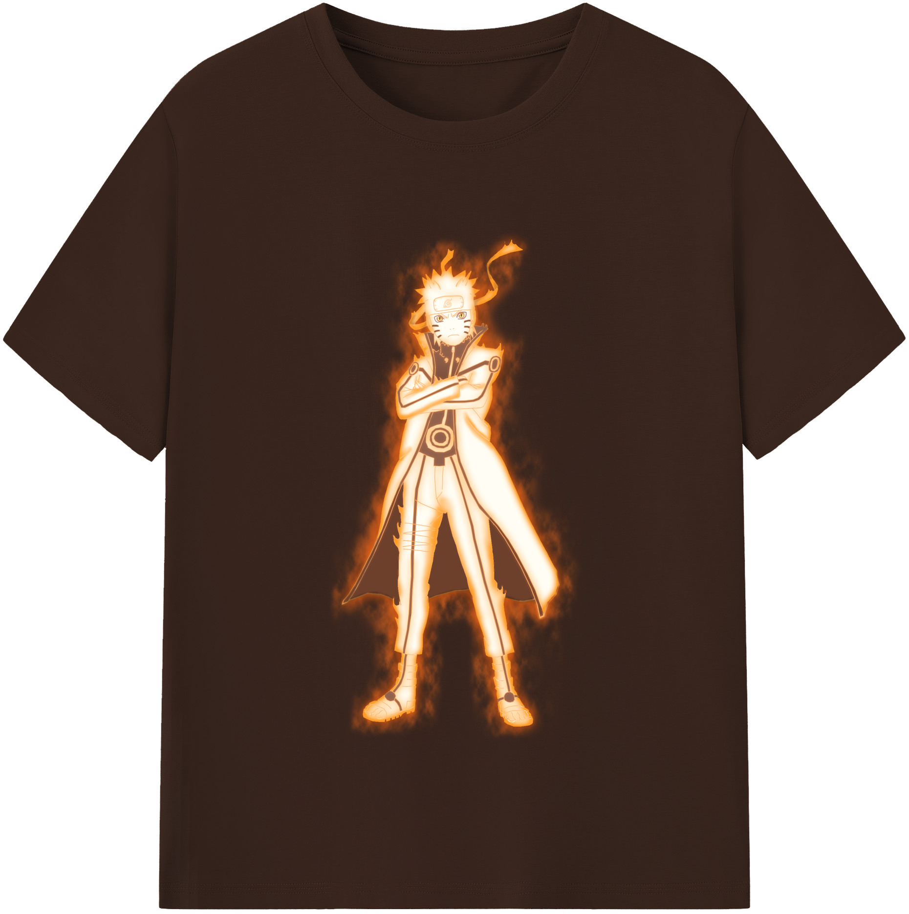 （画像用） NARUTO -ナルト- うずまき ナルト Uzumaki Naruto 綿100％半袖Tシャツ（フロントプリント）