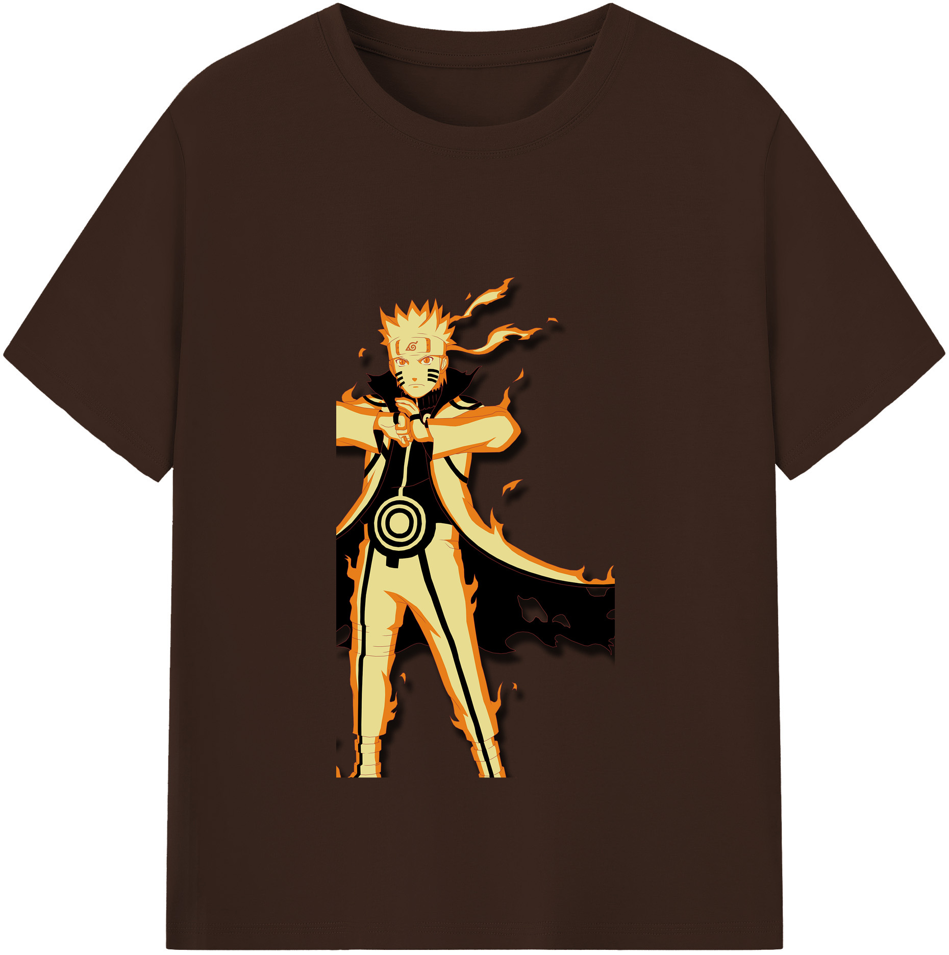 （画像用） NARUTO -ナルト- うずまき ナルト Uzumaki Naruto 綿100％半袖Tシャツ（フロントプリント）