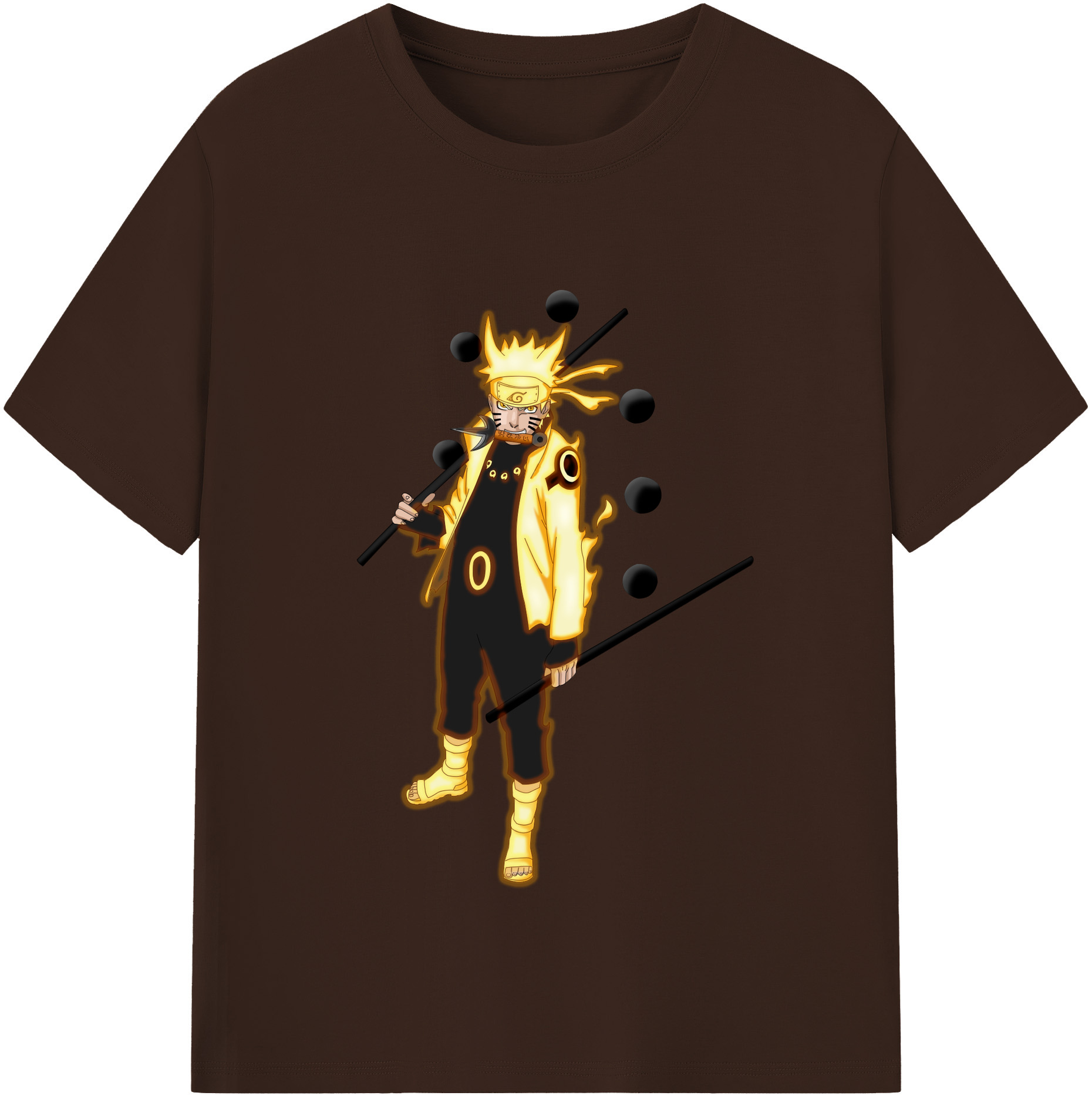 （画像用） NARUTO -ナルト- うずまき ナルト Uzumaki Naruto 綿100％半袖Tシャツ（フロントプリント）