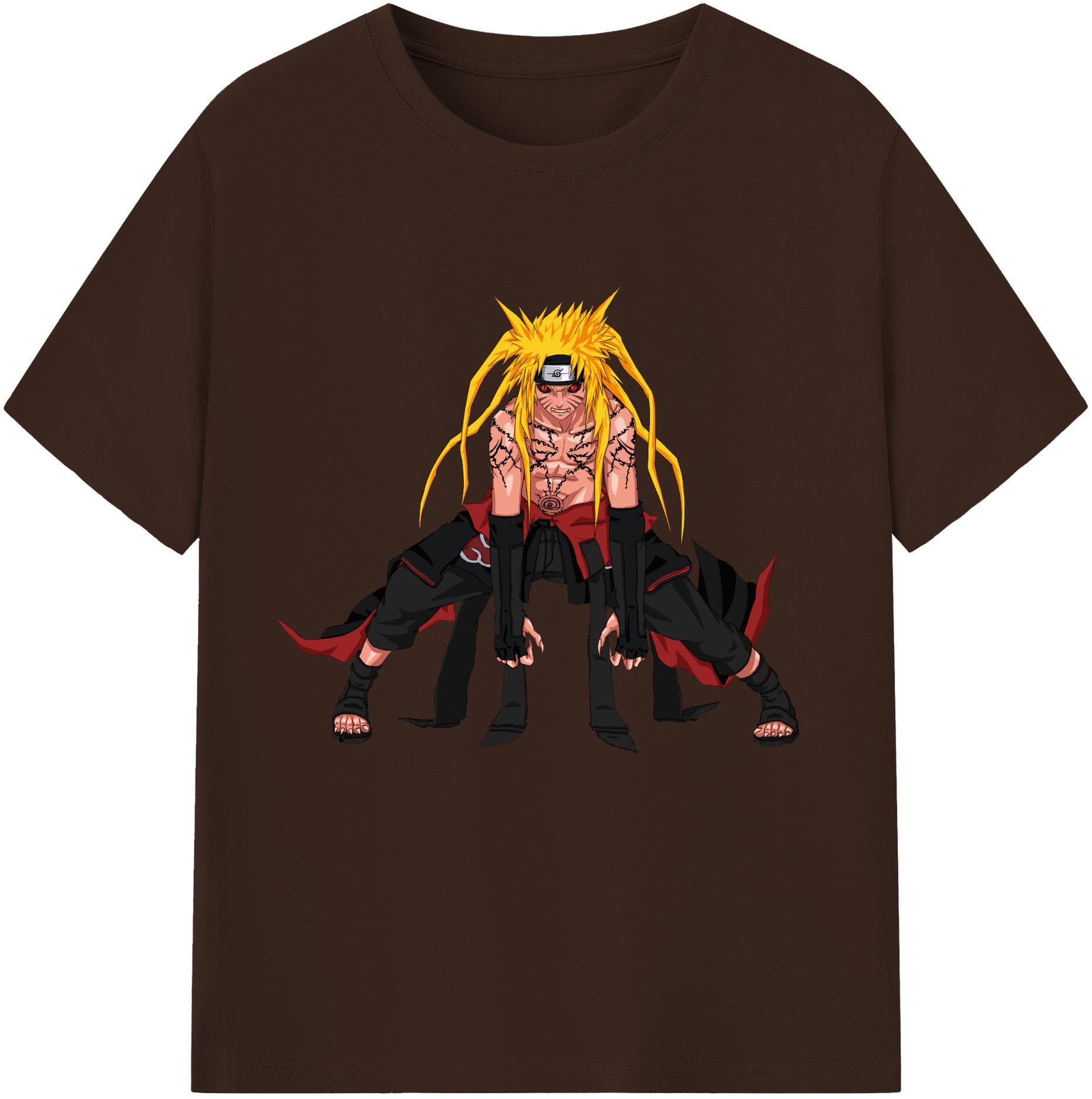 （画像用） NARUTO -ナルト- うずまき ナルト Uzumaki Naruto 綿100％半袖Tシャツ（フロントプリント）