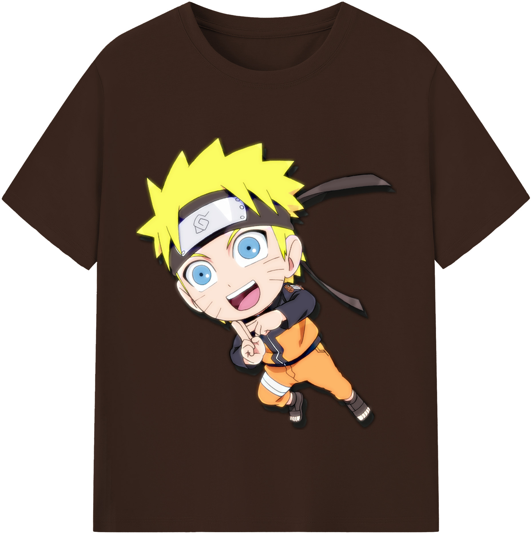 （画像用） NARUTO -ナルト- うずまき ナルト Uzumaki Naruto 綿100％半袖Tシャツ（フロントプリント）