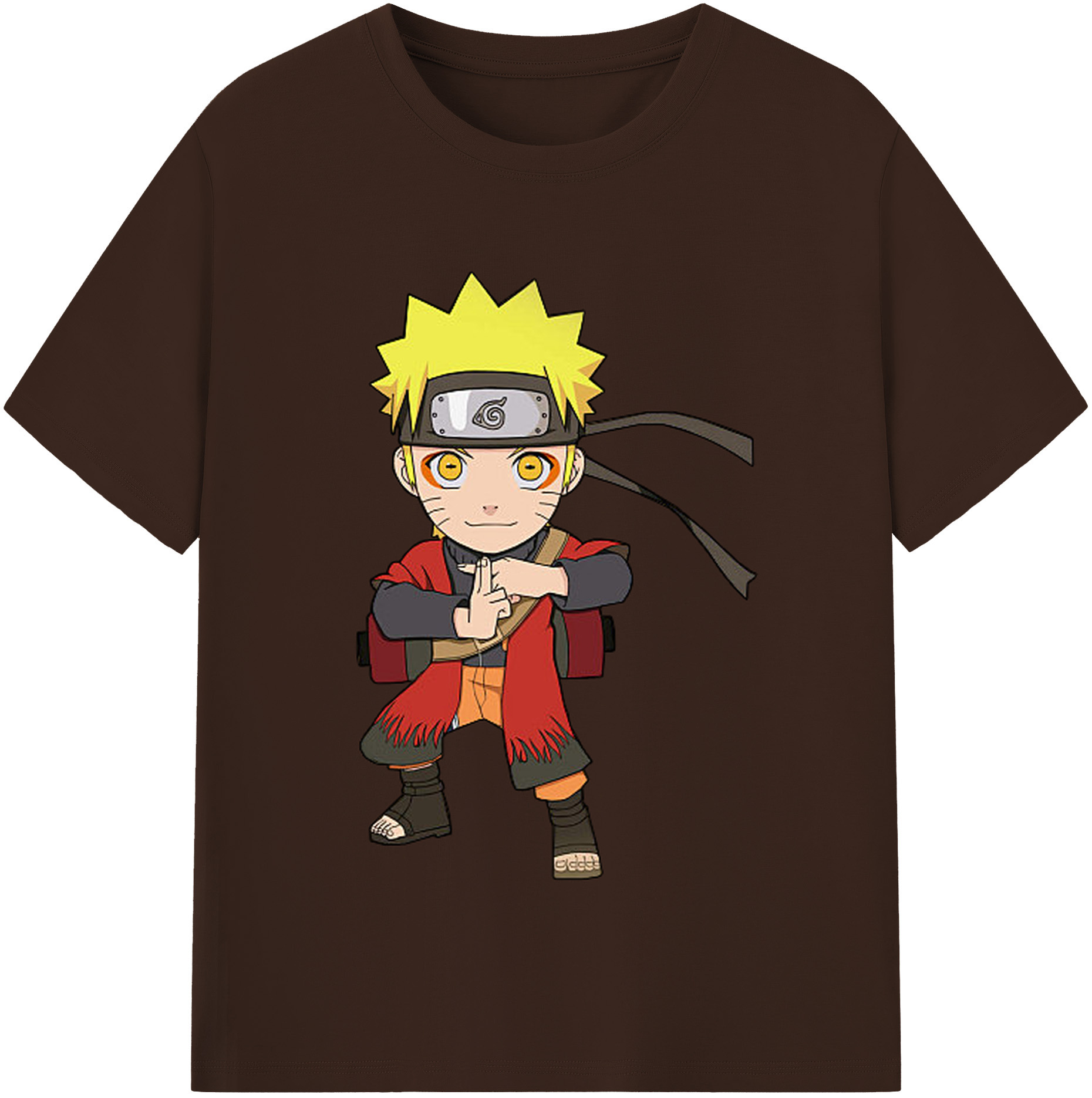 （画像用） NARUTO -ナルト- うずまき ナルト Uzumaki Naruto 綿100％半袖Tシャツ（フロントプリント）