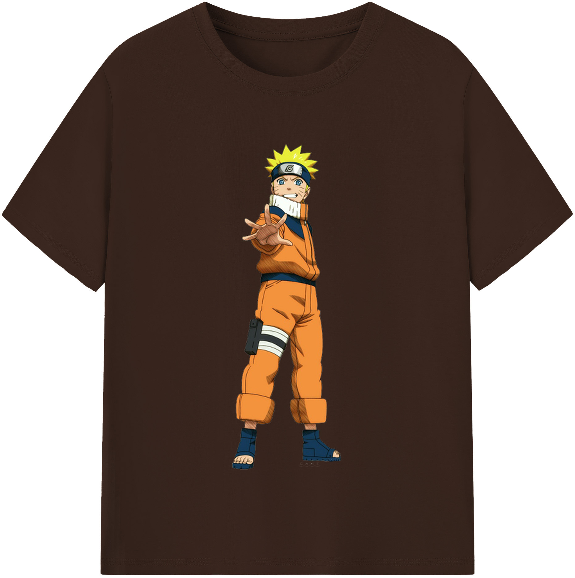 （画像用） NARUTO -ナルト- うずまき ナルト Uzumaki Naruto 綿100％半袖Tシャツ（フロントプリント）