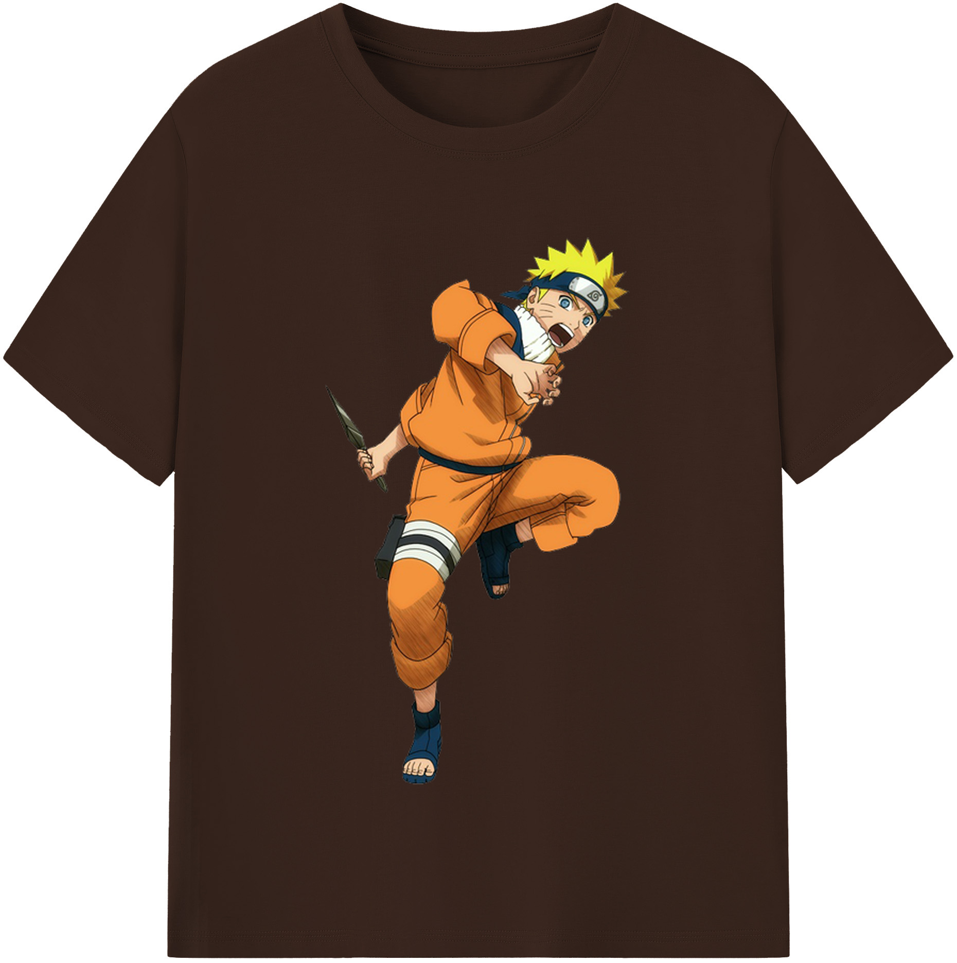 （画像用） NARUTO -ナルト- うずまき ナルト Uzumaki Naruto 綿100％半袖Tシャツ（フロントプリント）