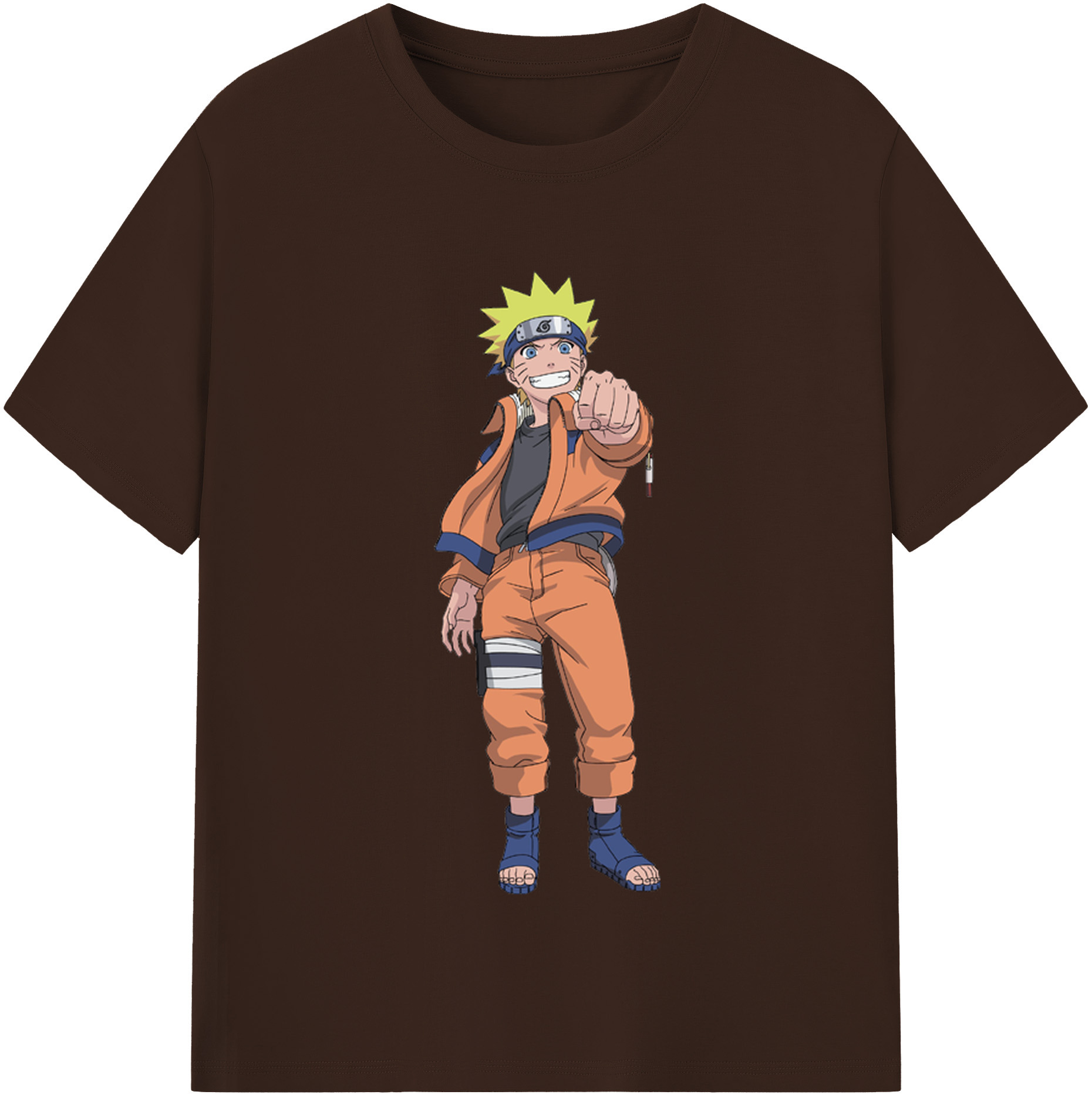 （画像用） NARUTO -ナルト- うずまき ナルト Uzumaki Naruto 綿100％半袖Tシャツ（フロントプリント）