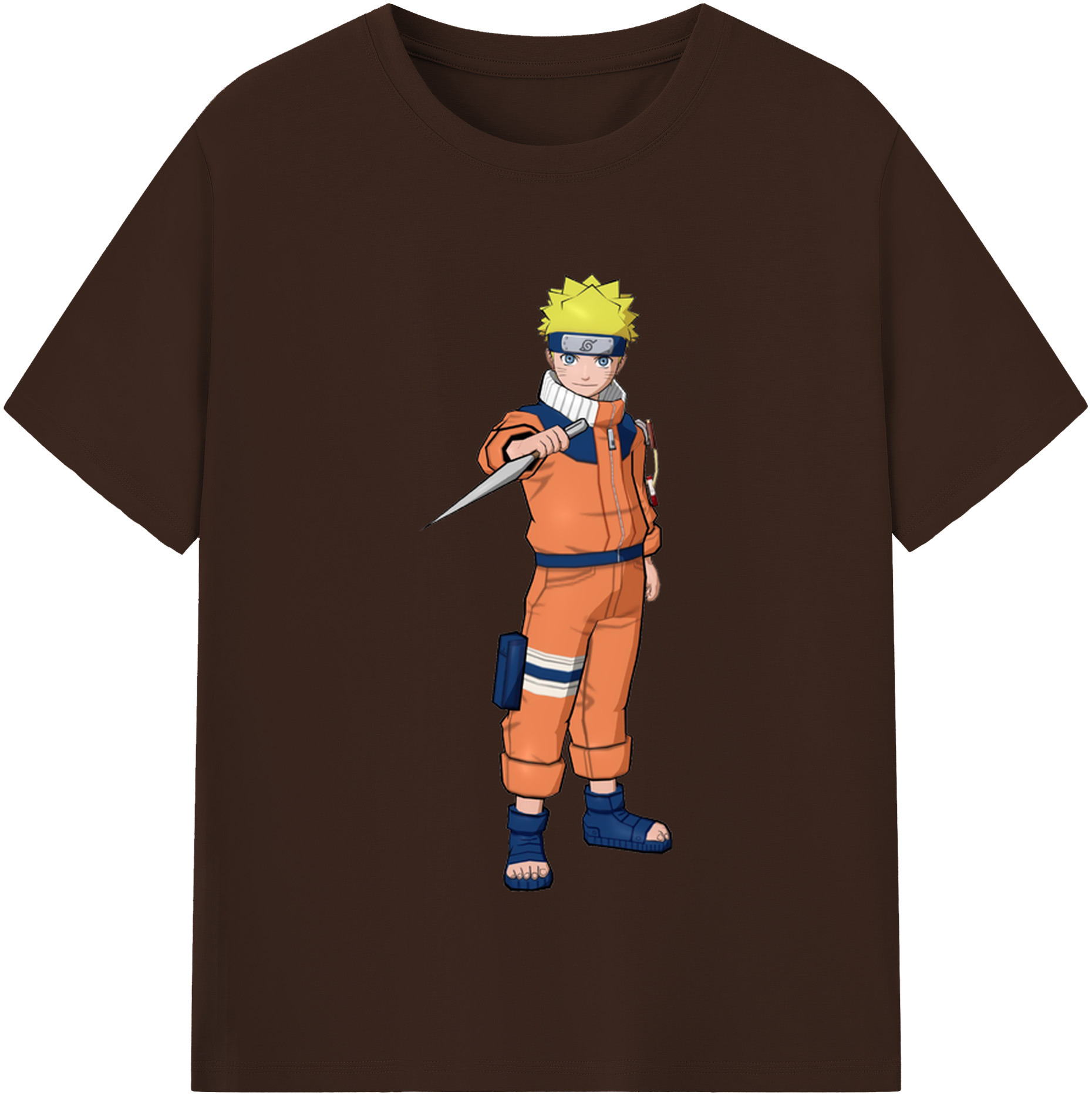 （画像用） NARUTO -ナルト- うずまき ナルト Uzumaki Naruto 綿100％半袖Tシャツ（フロントプリント）