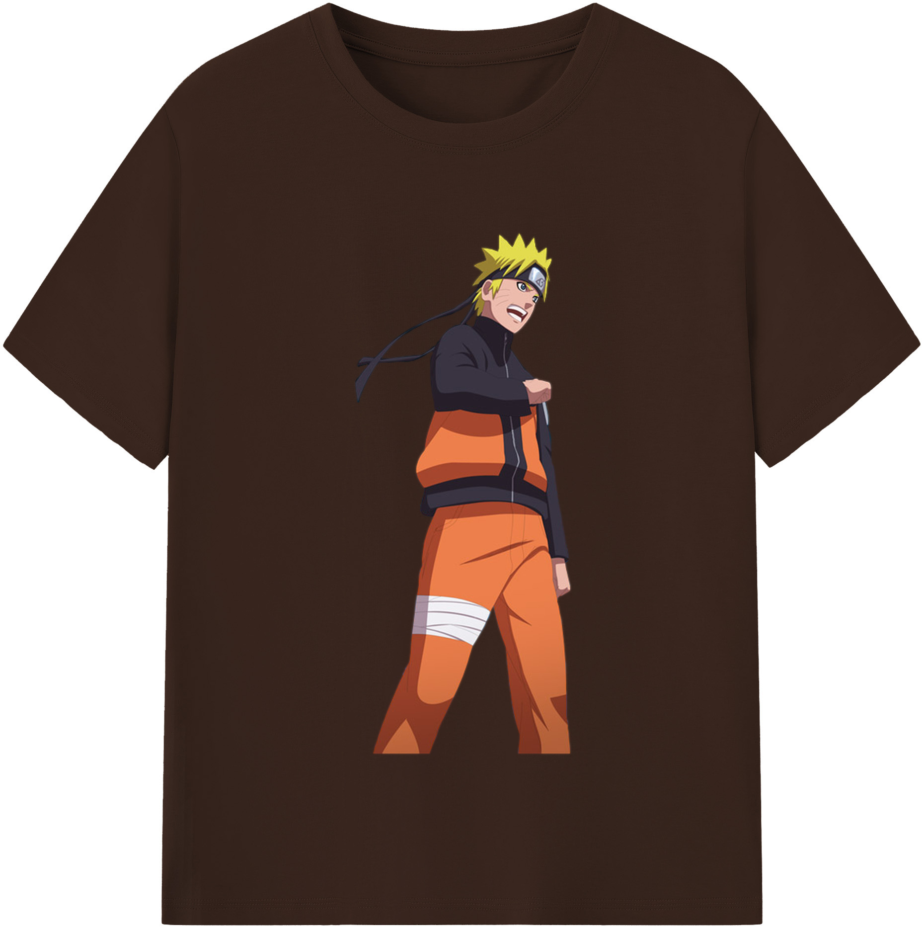 （画像用） NARUTO -ナルト- うずまき ナルト Uzumaki Naruto 綿100％半袖Tシャツ（フロントプリント）