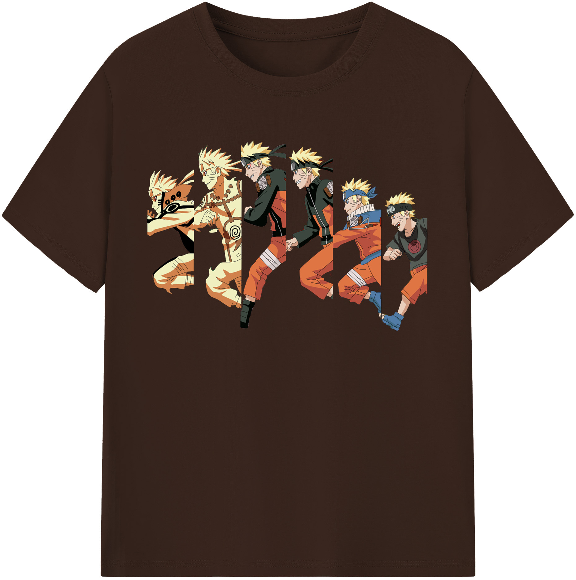 （画像用） NARUTO -ナルト- うずまき ナルト Uzumaki Naruto 綿100％半袖Tシャツ（フロントプリント）