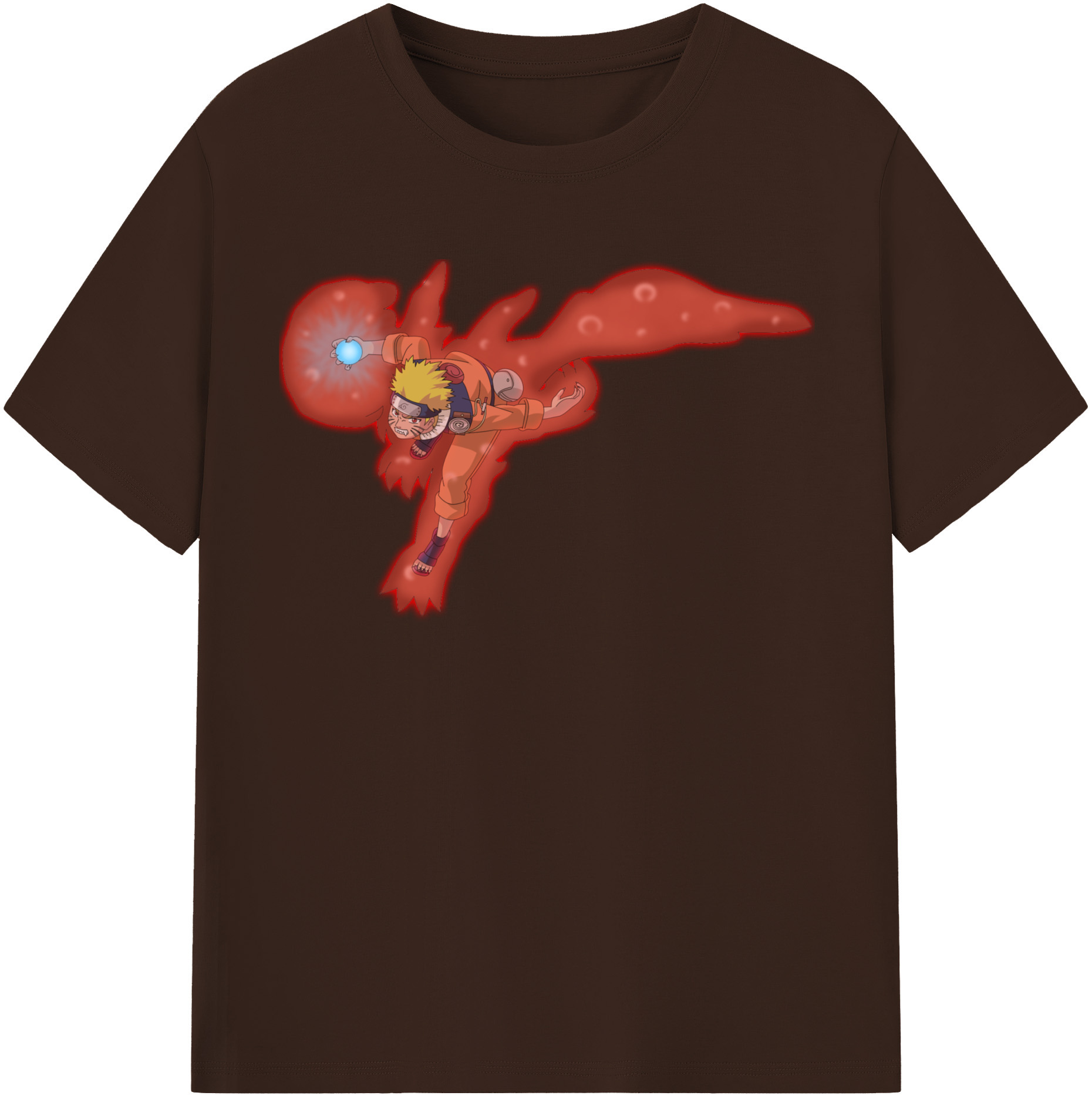 （画像用） NARUTO -ナルト- うずまき ナルト Uzumaki Naruto 綿100％半袖Tシャツ（フロントプリント）