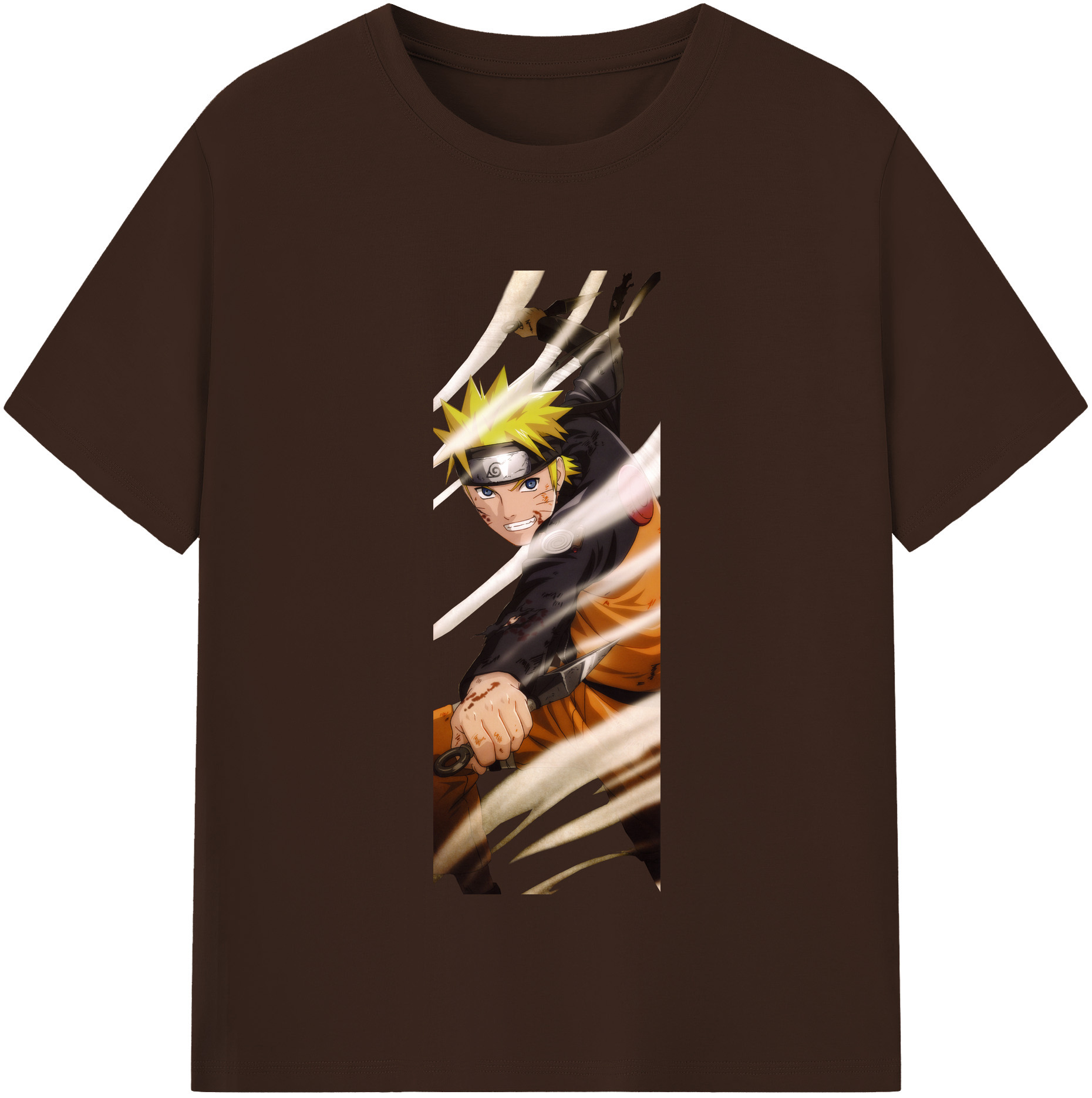 （画像用） NARUTO -ナルト- うずまき ナルト Uzumaki Naruto 綿100％半袖Tシャツ（フロントプリント）