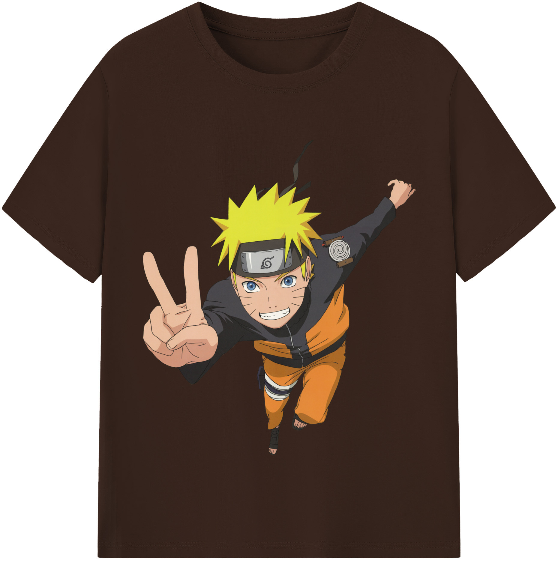 （画像用） NARUTO -ナルト- うずまき ナルト Uzumaki Naruto 綿100％半袖Tシャツ（フロントプリント）
