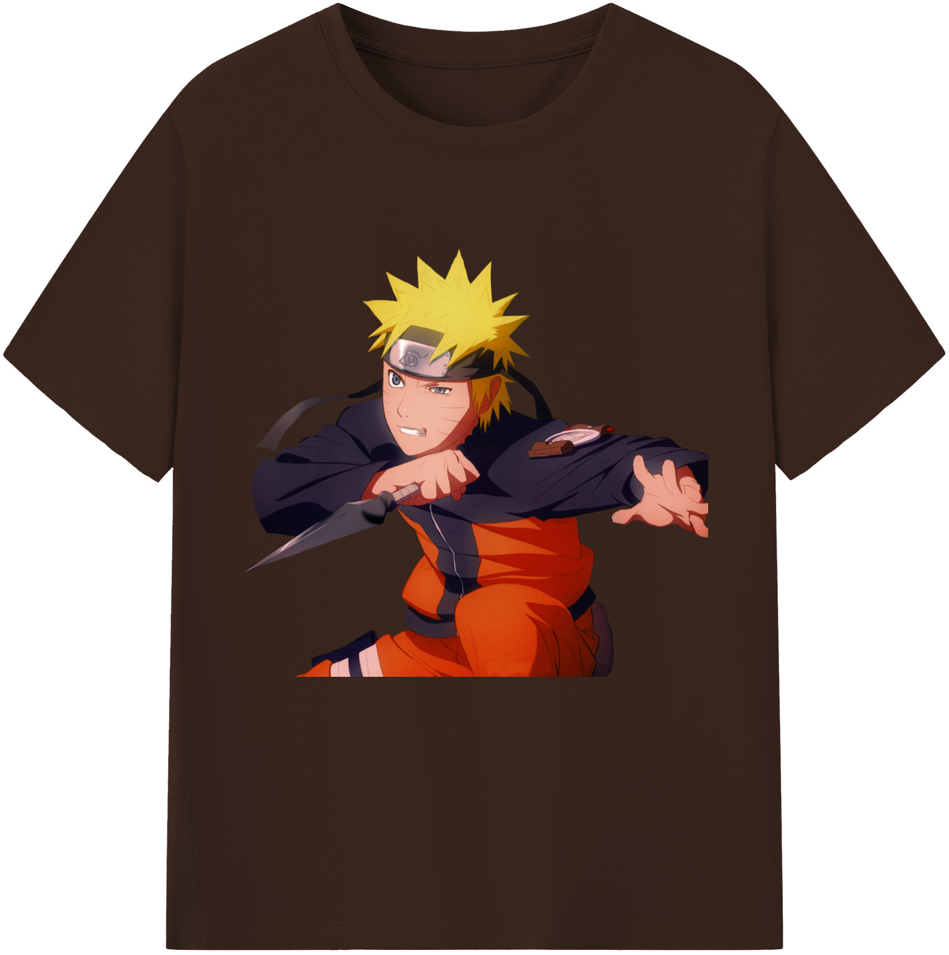 （画像用） NARUTO -ナルト- うずまき ナルト Uzumaki Naruto 綿100％半袖Tシャツ（フロントプリント）