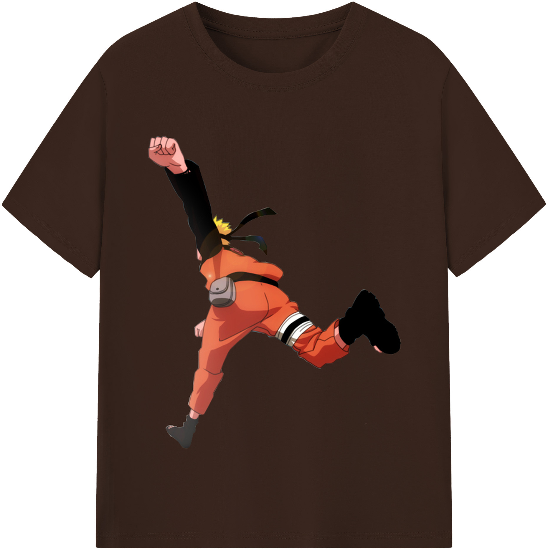 （画像用） NARUTO -ナルト- うずまき ナルト Uzumaki Naruto 綿100％半袖Tシャツ（フロントプリント）