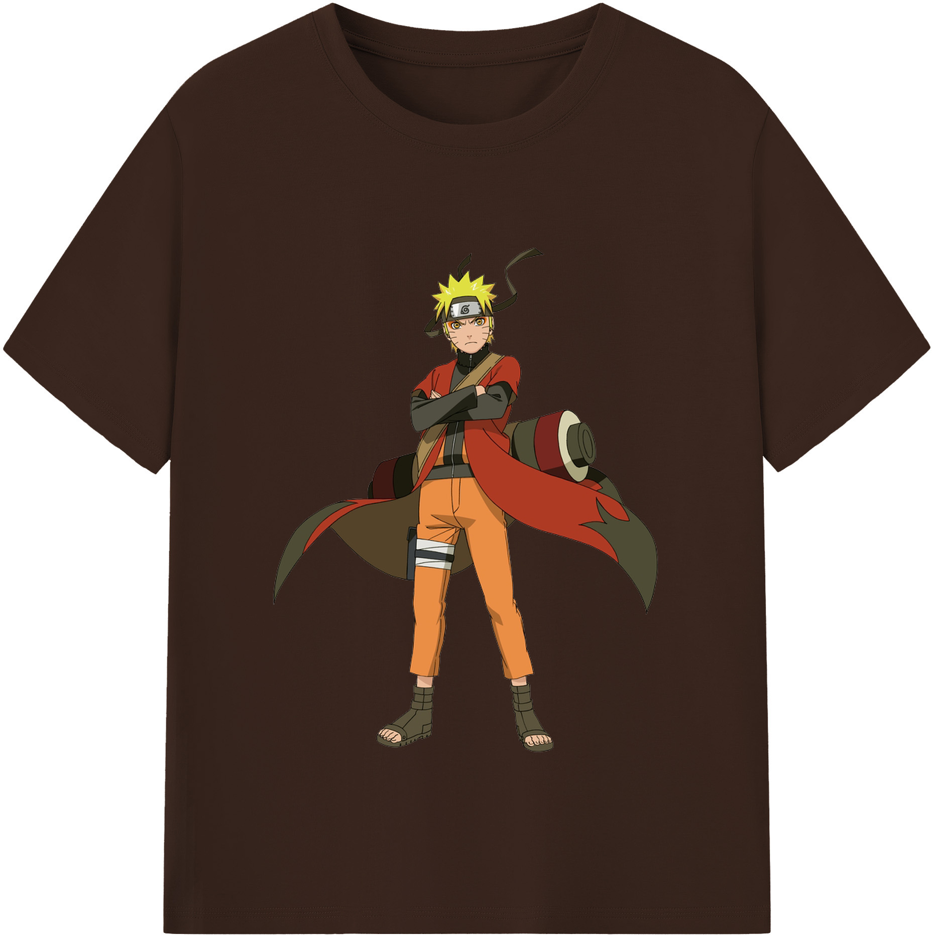 （画像用） NARUTO -ナルト- うずまき ナルト Uzumaki Naruto 綿100％半袖Tシャツ（フロントプリント）