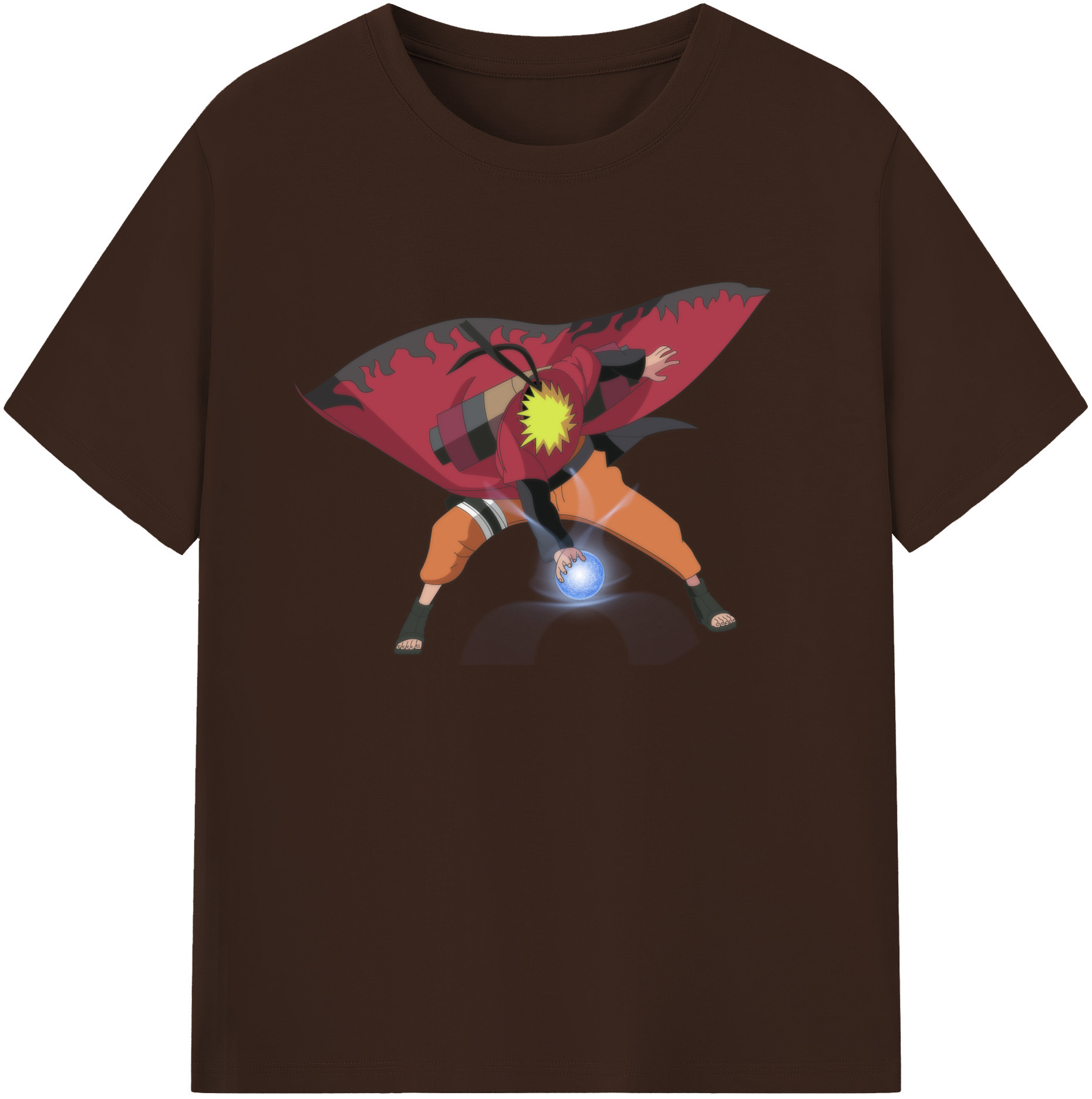 （画像用） NARUTO -ナルト- うずまき ナルト Uzumaki Naruto 綿100％半袖Tシャツ（フロントプリント）