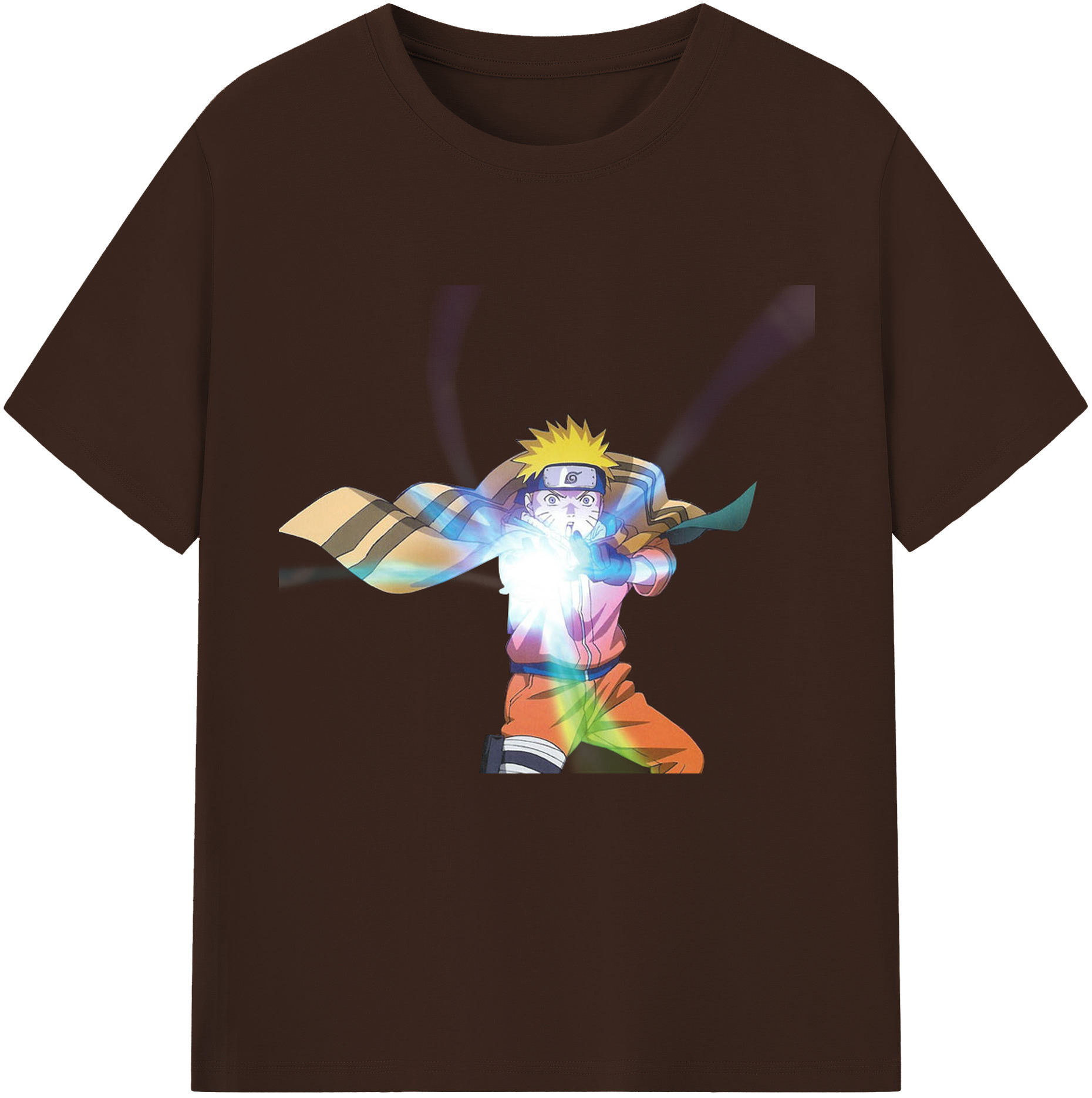 （画像用） NARUTO -ナルト- うずまき ナルト Uzumaki Naruto 綿100％半袖Tシャツ（フロントプリント）