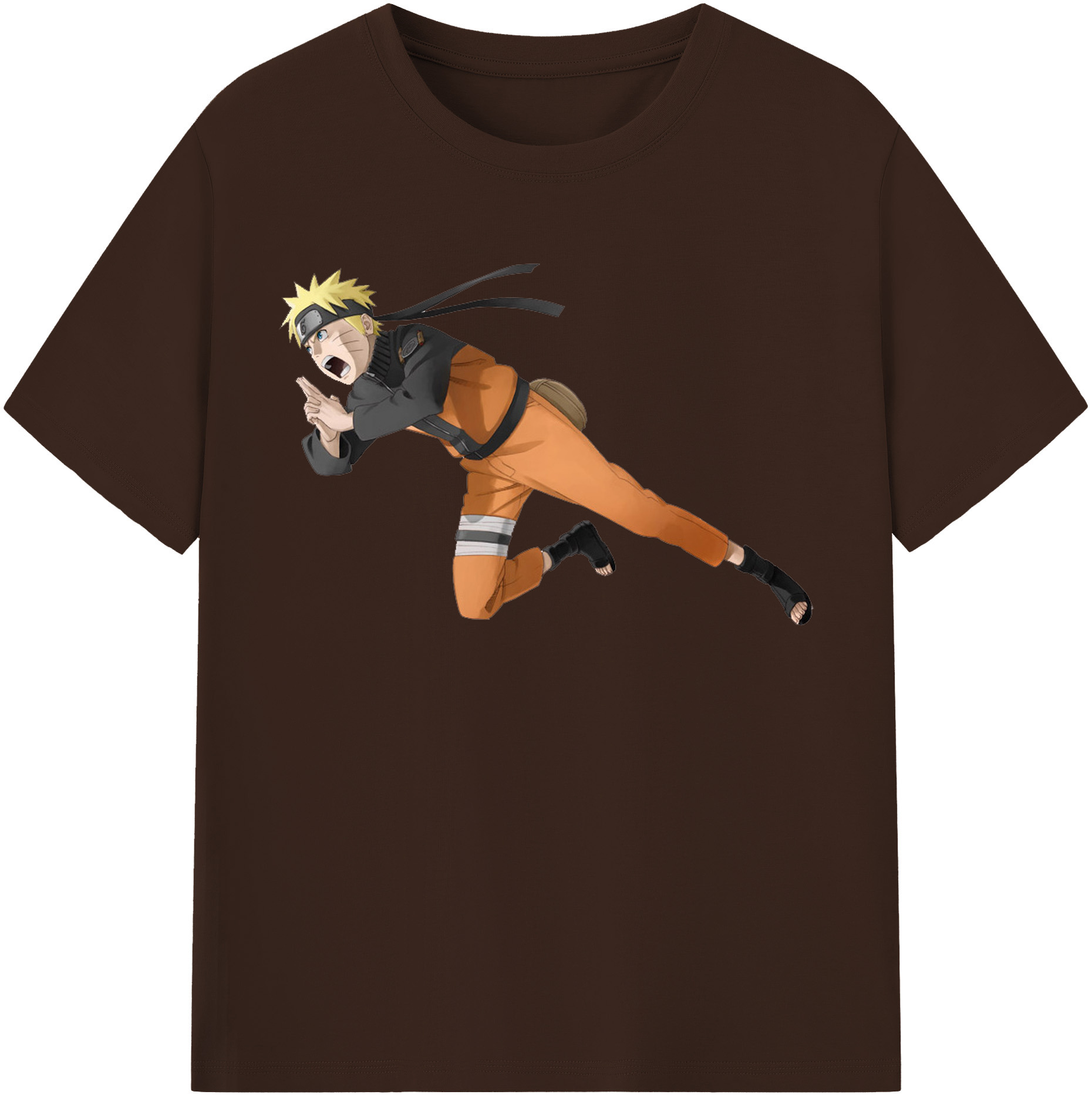 （画像用） NARUTO -ナルト- うずまき ナルト Uzumaki Naruto 綿100％半袖Tシャツ（フロントプリント）