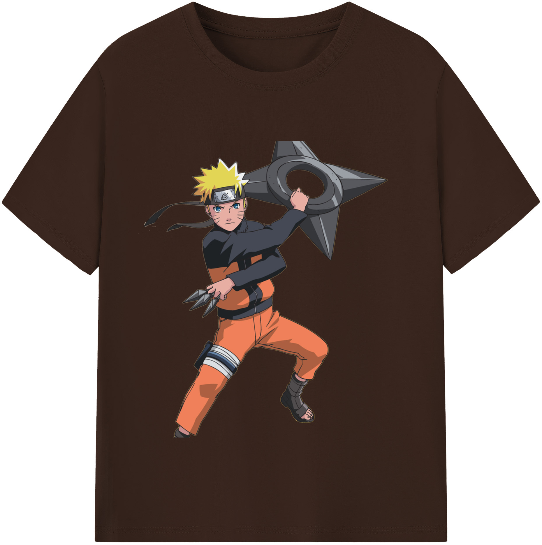 （画像用） NARUTO -ナルト- うずまき ナルト Uzumaki Naruto 綿100％半袖Tシャツ（フロントプリント）