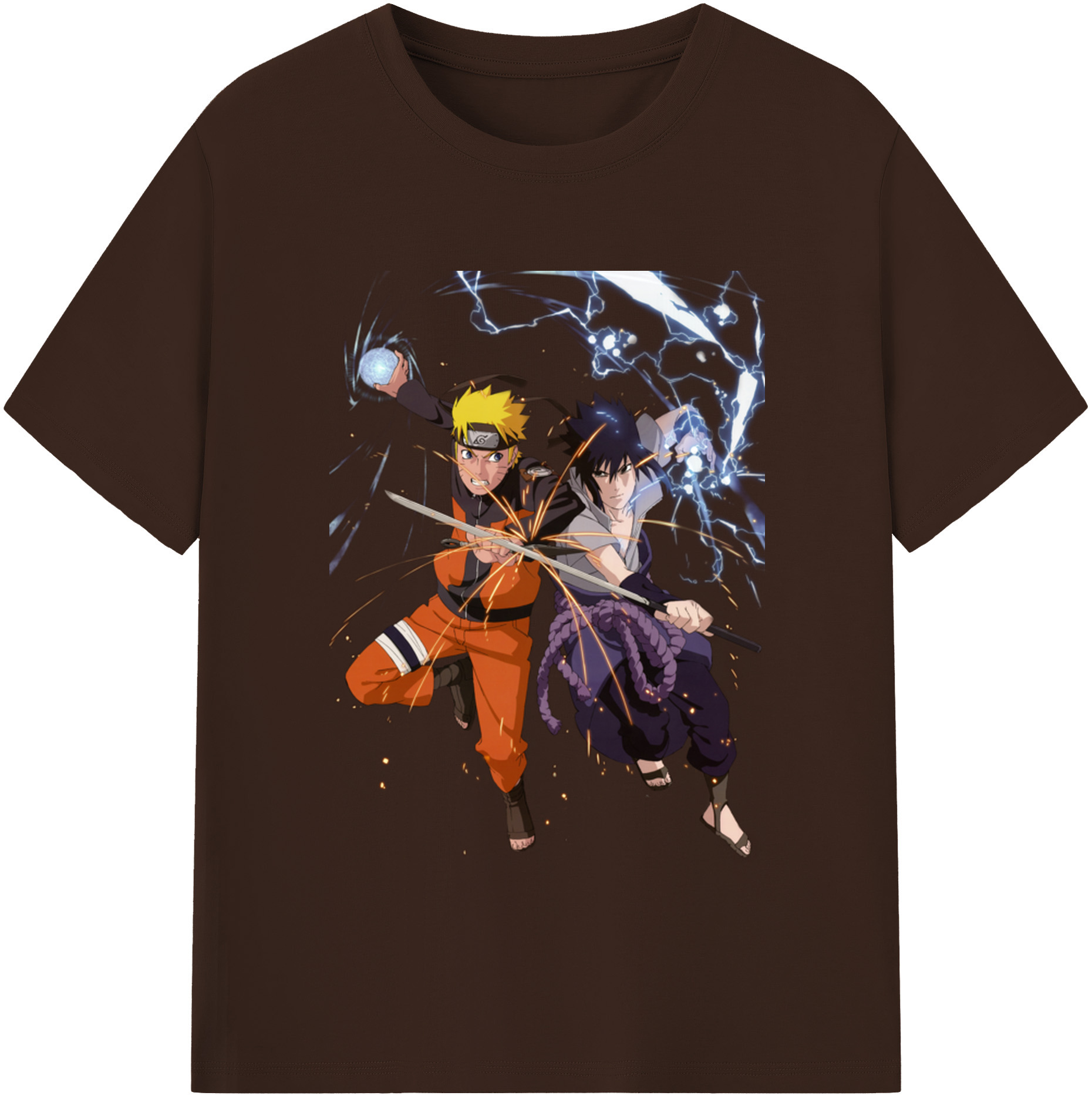 （画像用） NARUTO -ナルト- うずまき ナルト Uzumaki Naruto 綿100％半袖Tシャツ（フロントプリント）