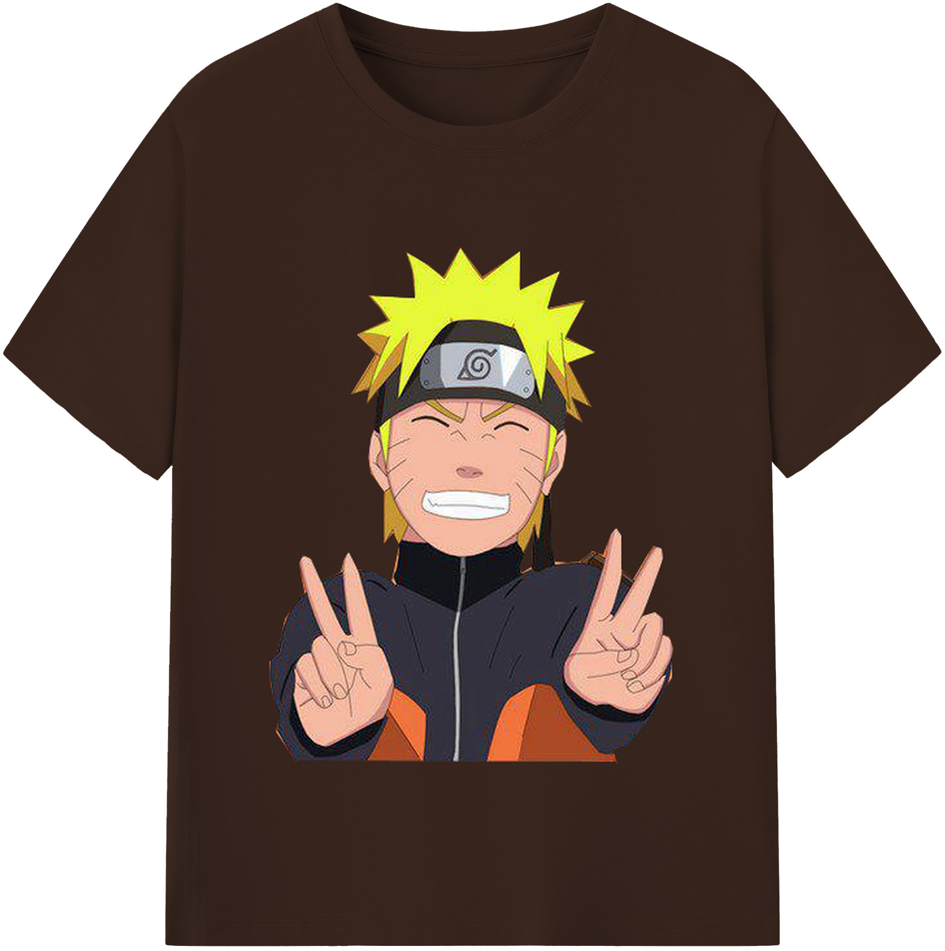 （画像用） NARUTO -ナルト- うずまき ナルト Uzumaki Naruto 綿100％半袖Tシャツ（フロントプリント）