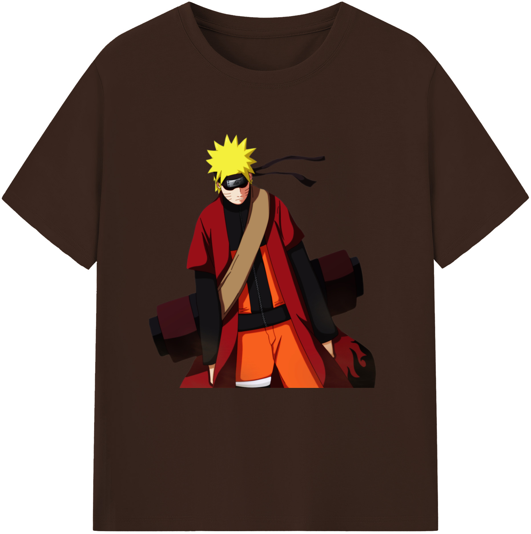 （画像用） NARUTO -ナルト- うずまき ナルト Uzumaki Naruto 綿100％半袖Tシャツ（フロントプリント）
