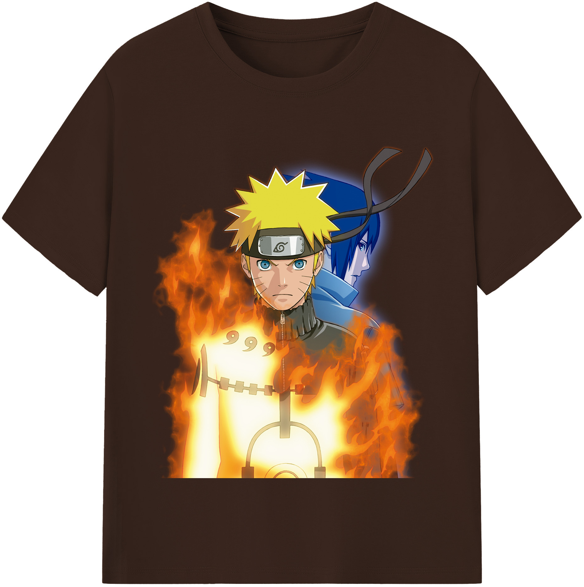 （画像用） NARUTO -ナルト- うずまき ナルト Uzumaki Naruto 綿100％半袖Tシャツ（フロントプリント）
