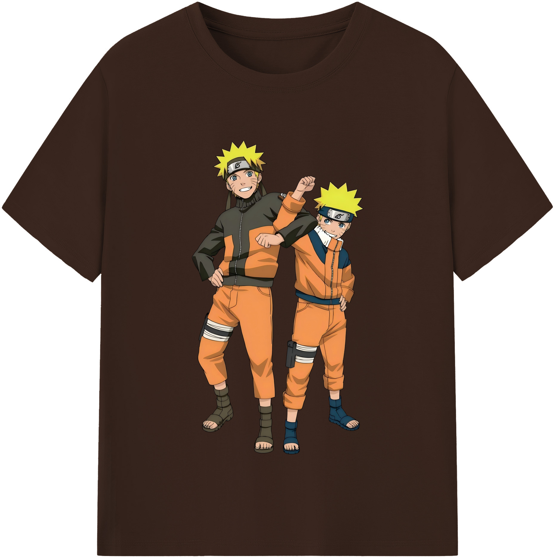 （画像用） NARUTO -ナルト- うずまき ナルト Uzumaki Naruto 綿100％半袖Tシャツ（フロントプリント）