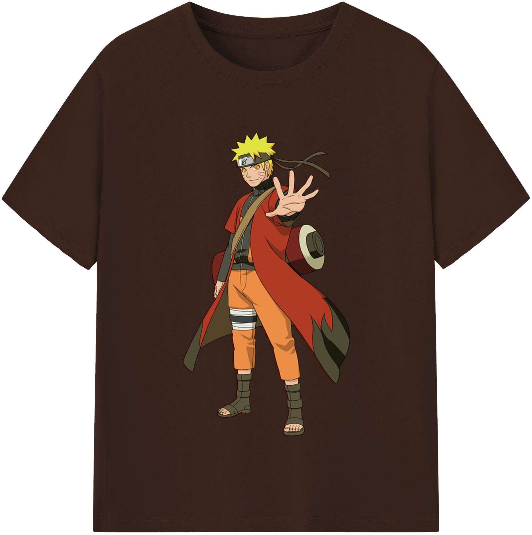 （画像用） NARUTO -ナルト- うずまき ナルト Uzumaki Naruto 綿100％半袖Tシャツ（フロントプリント）