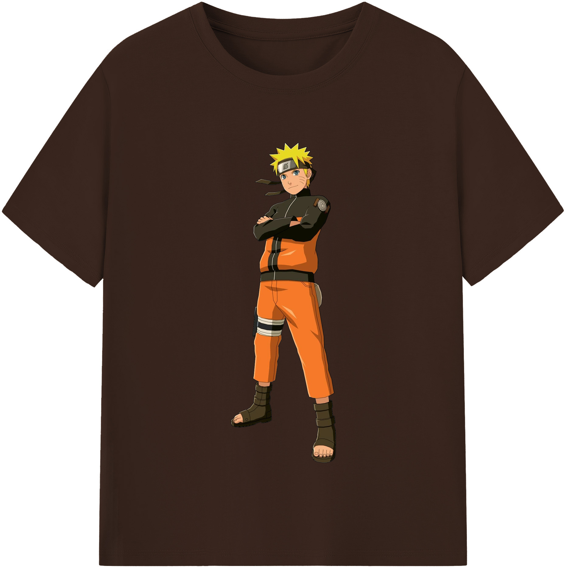 （画像用） NARUTO -ナルト- うずまき ナルト Uzumaki Naruto 綿100％半袖Tシャツ（フロントプリント）