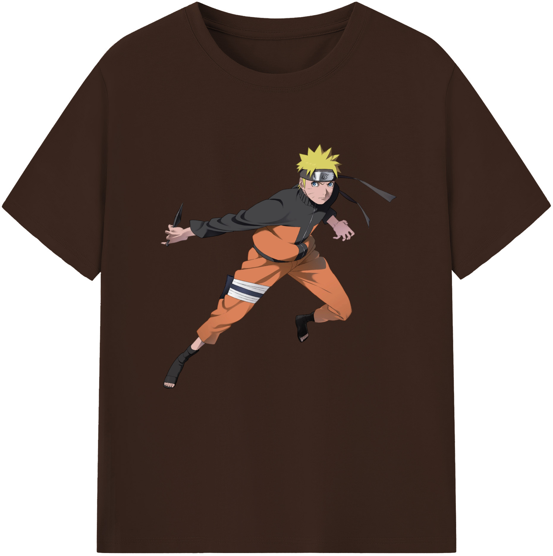 （画像用） NARUTO -ナルト- うずまき ナルト Uzumaki Naruto 綿100％半袖Tシャツ（フロントプリント）