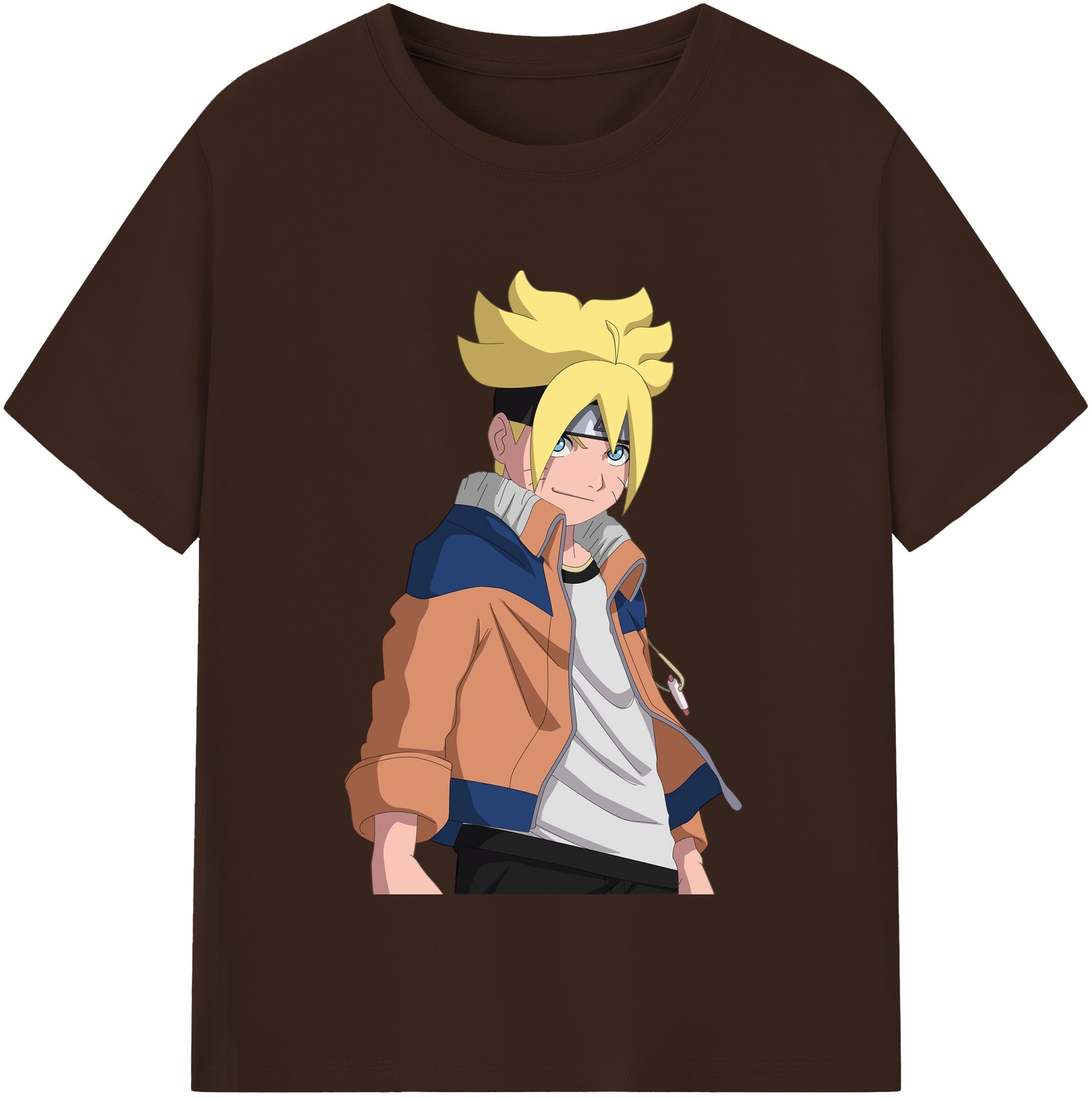 （画像用） NARUTO -ナルト- うずまき ナルト Uzumaki Naruto 綿100％半袖Tシャツ（フロントプリント）
