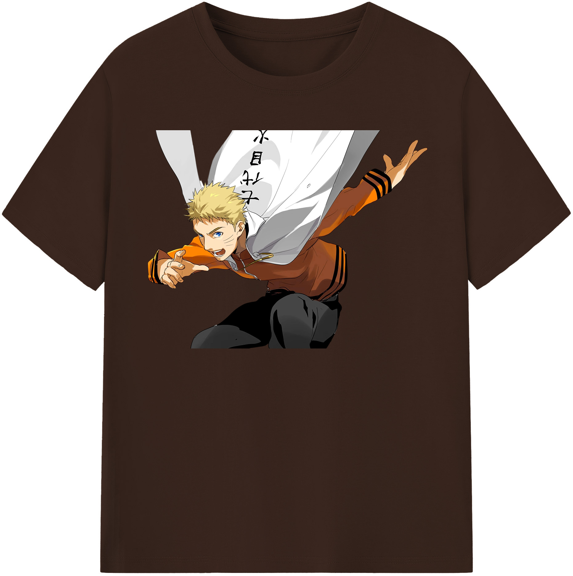 （画像用） NARUTO -ナルト- うずまき ナルト Uzumaki Naruto 綿100％半袖Tシャツ（フロントプリント）