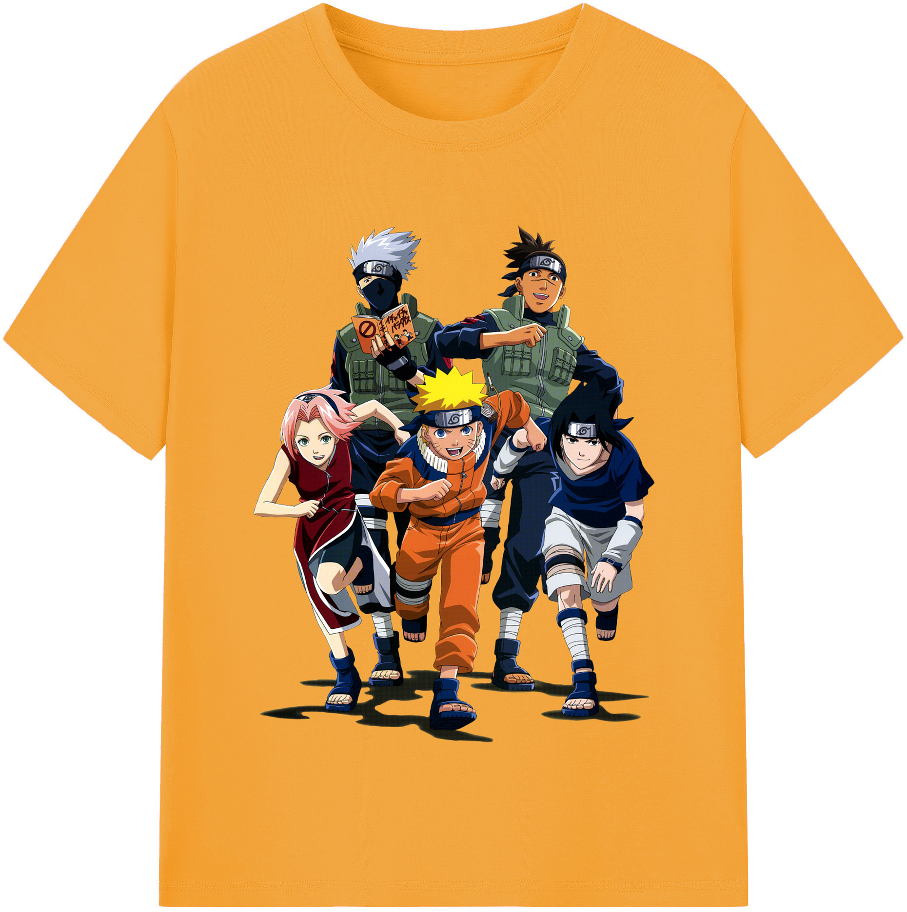 （画像用） NARUTO -ナルト- うずまき ナルト Uzumaki Naruto 綿100％半袖Tシャツ（フロントプリント）